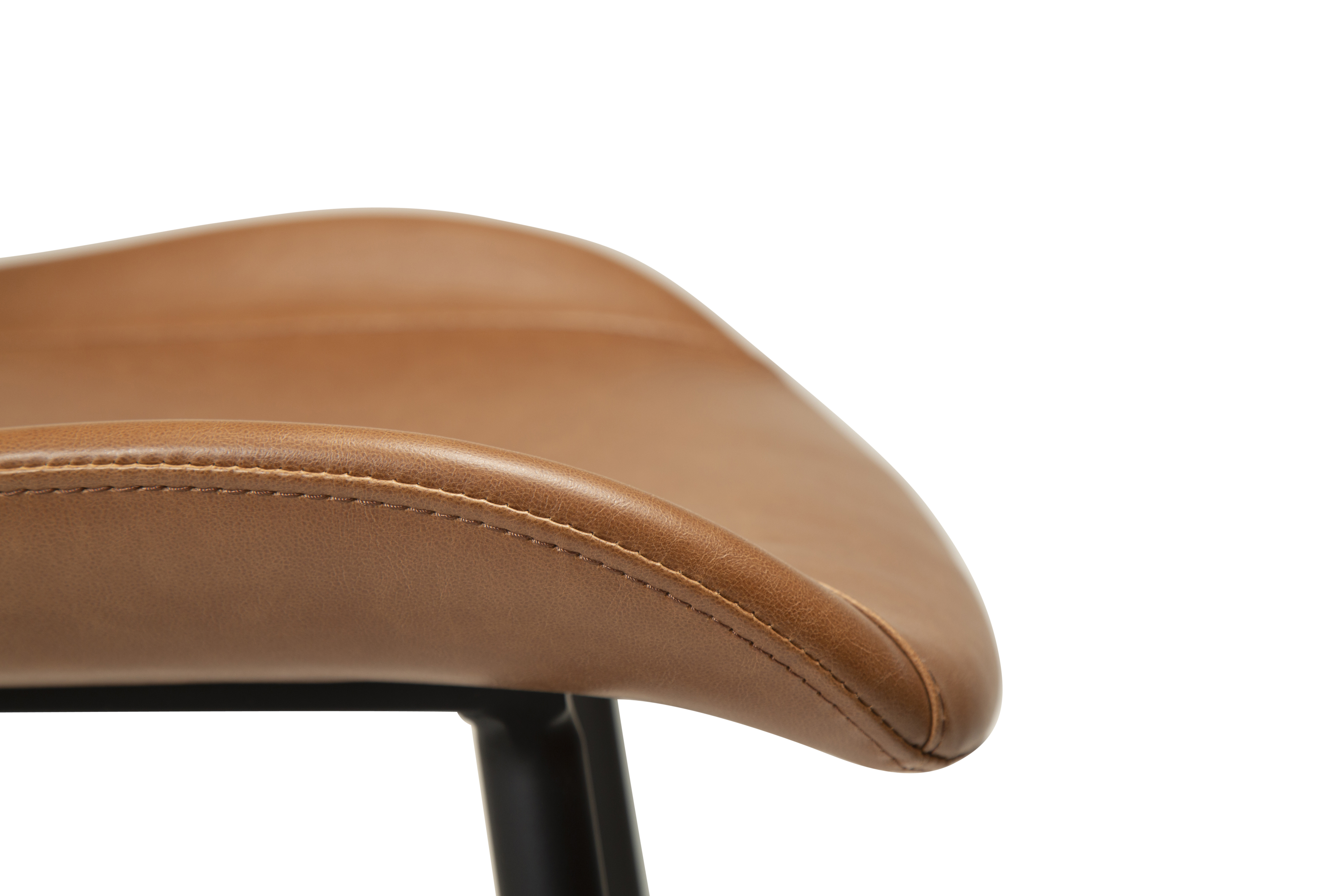 Dan Form Medusa Matstol Konstläder Ljusbrun/Svart