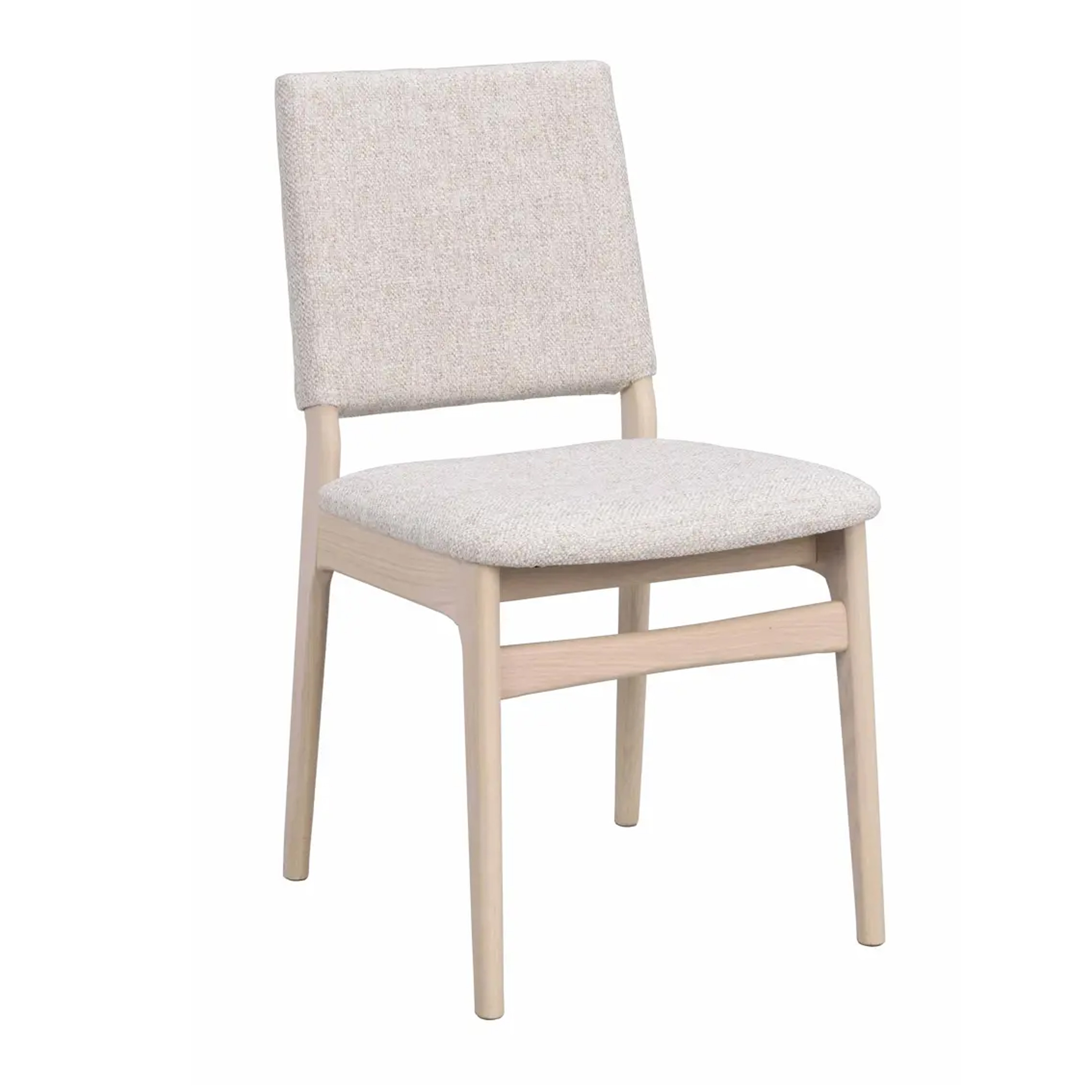 Medford Matsstol Vitpigmenterad Ek/Ljusbeige