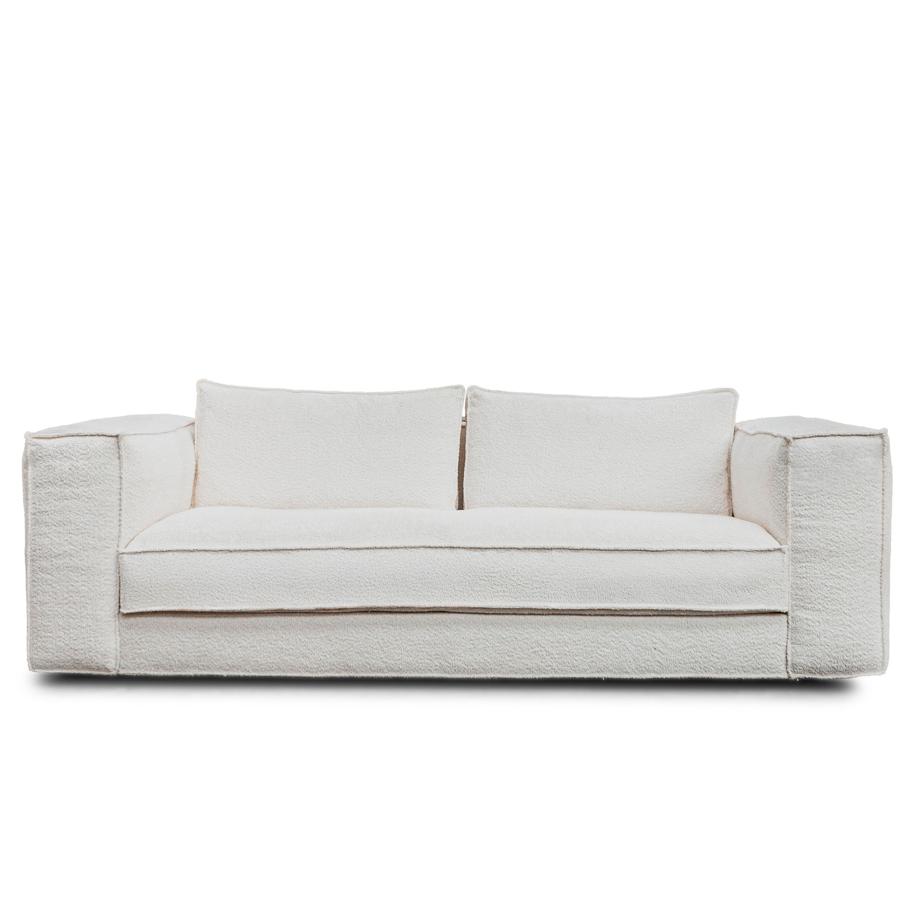 Tinted - Klinge sofa Bouclé Soft Offwhite 243cm - Hvit  - Sofaer