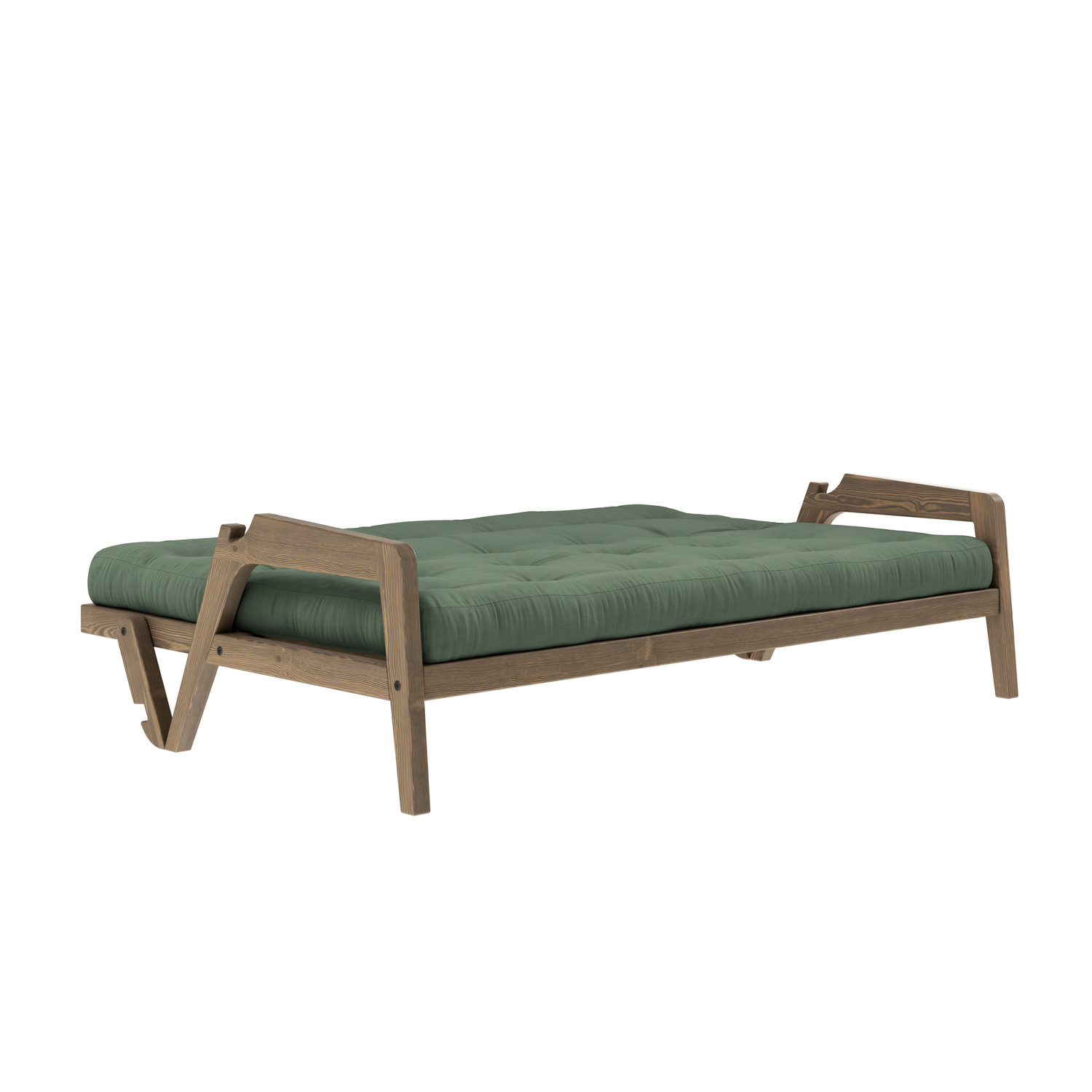 Karup Design Grab Bäddsoffa Brun/Olive Green 204cm
