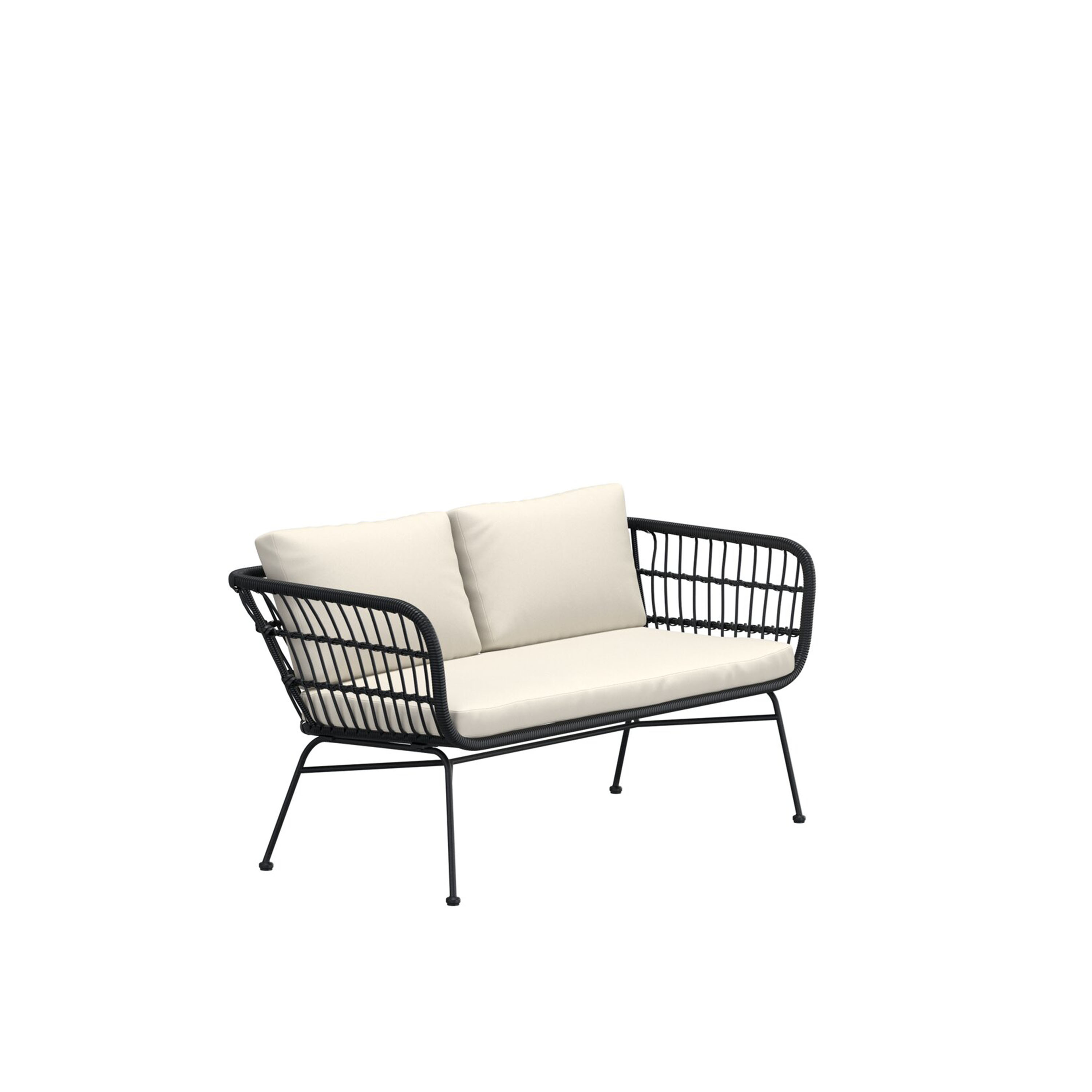 Venture Home Isola Loungesoffa Black Rattan