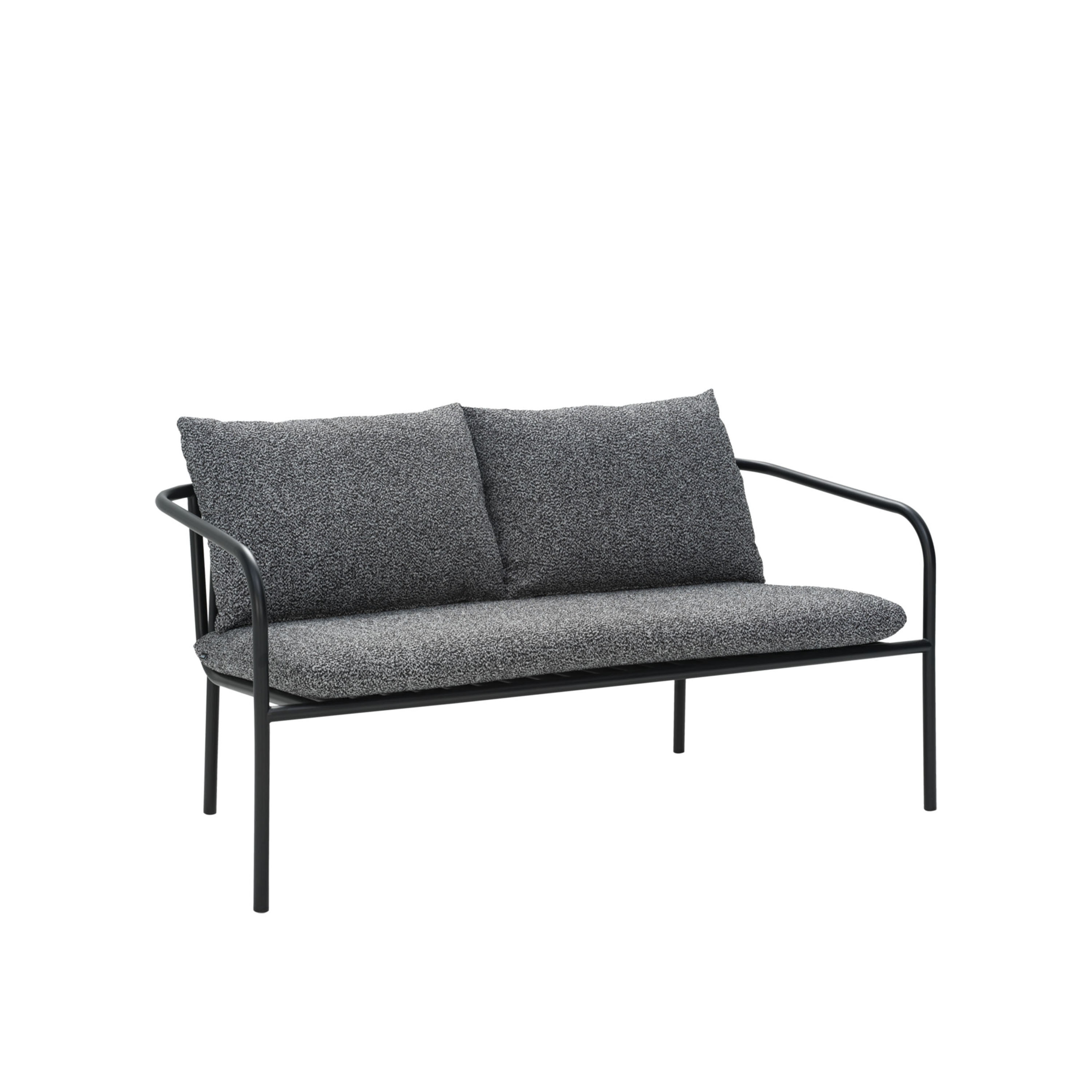 Bendt 2-sits Soffa Black/Teddy Ant 138cm