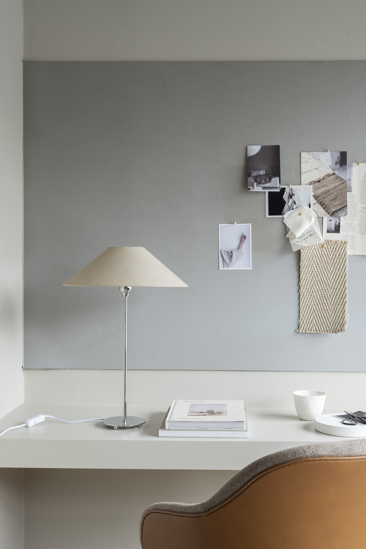 Watt &amp; Veke Basic Flat Lampskärm Natural 36cm