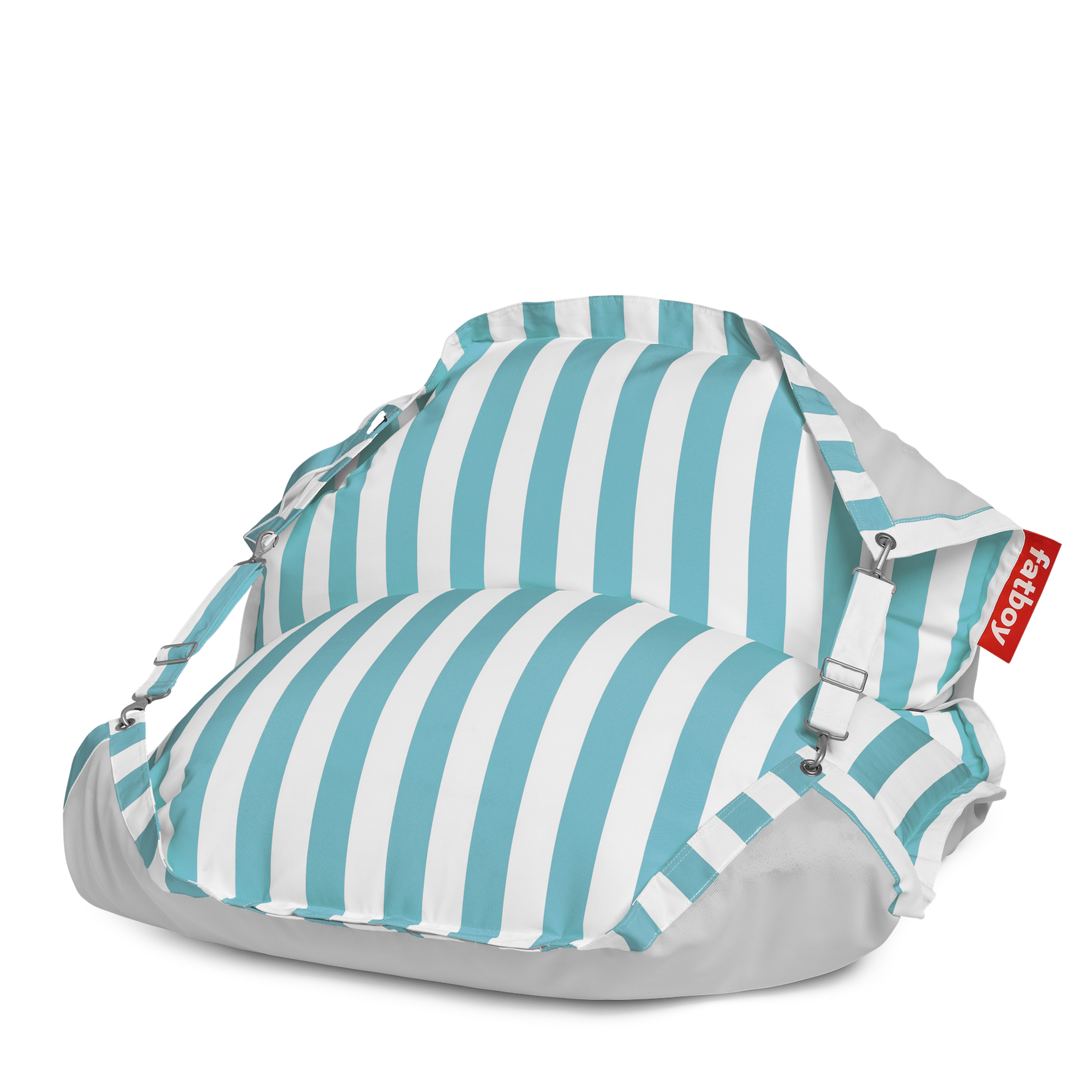 Fatboy - Original Floatzac Sitzsack Streifen Azur - Weiß - Outdoor Sitzpuff