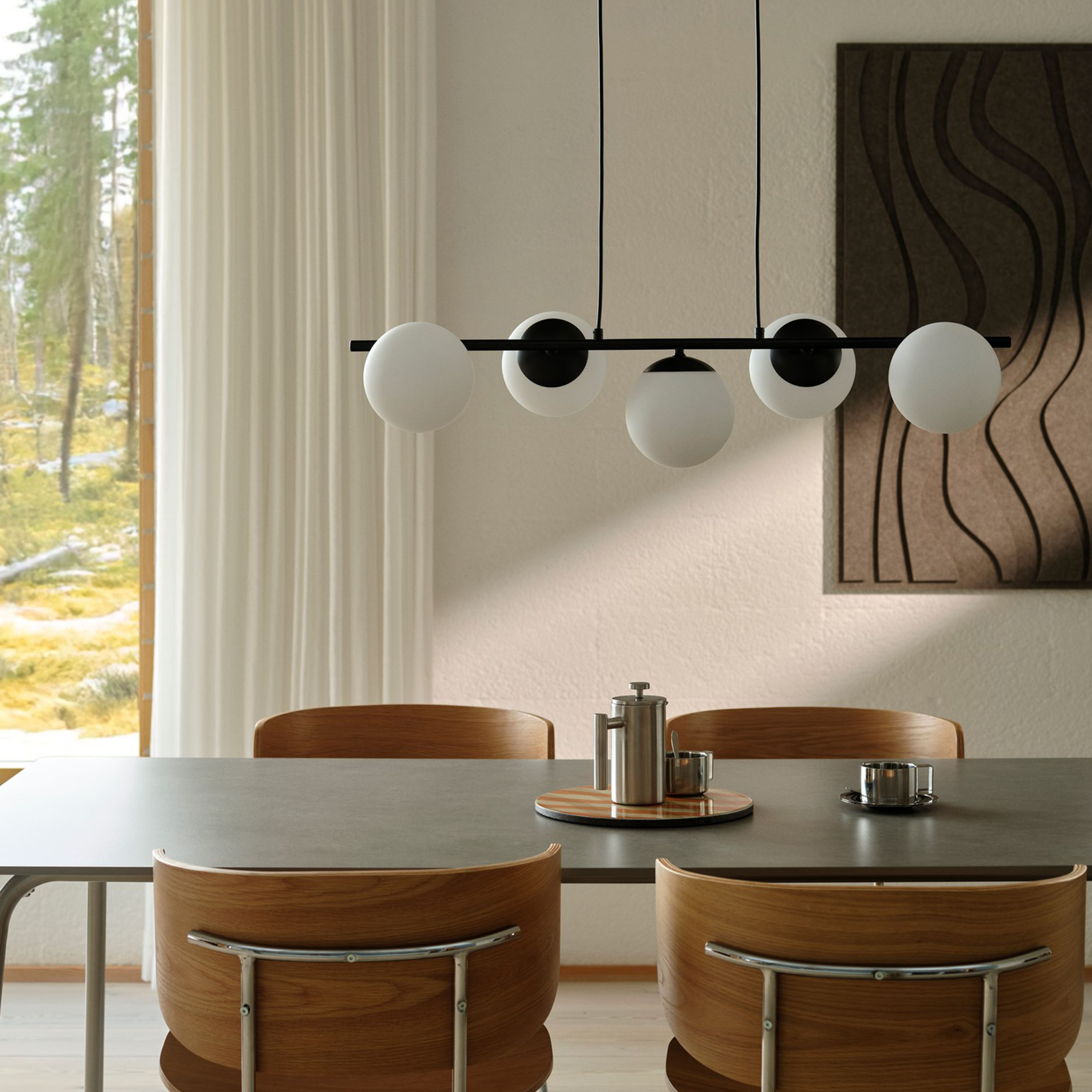 Nordlux Lilly 5-spot Taklampa Svart