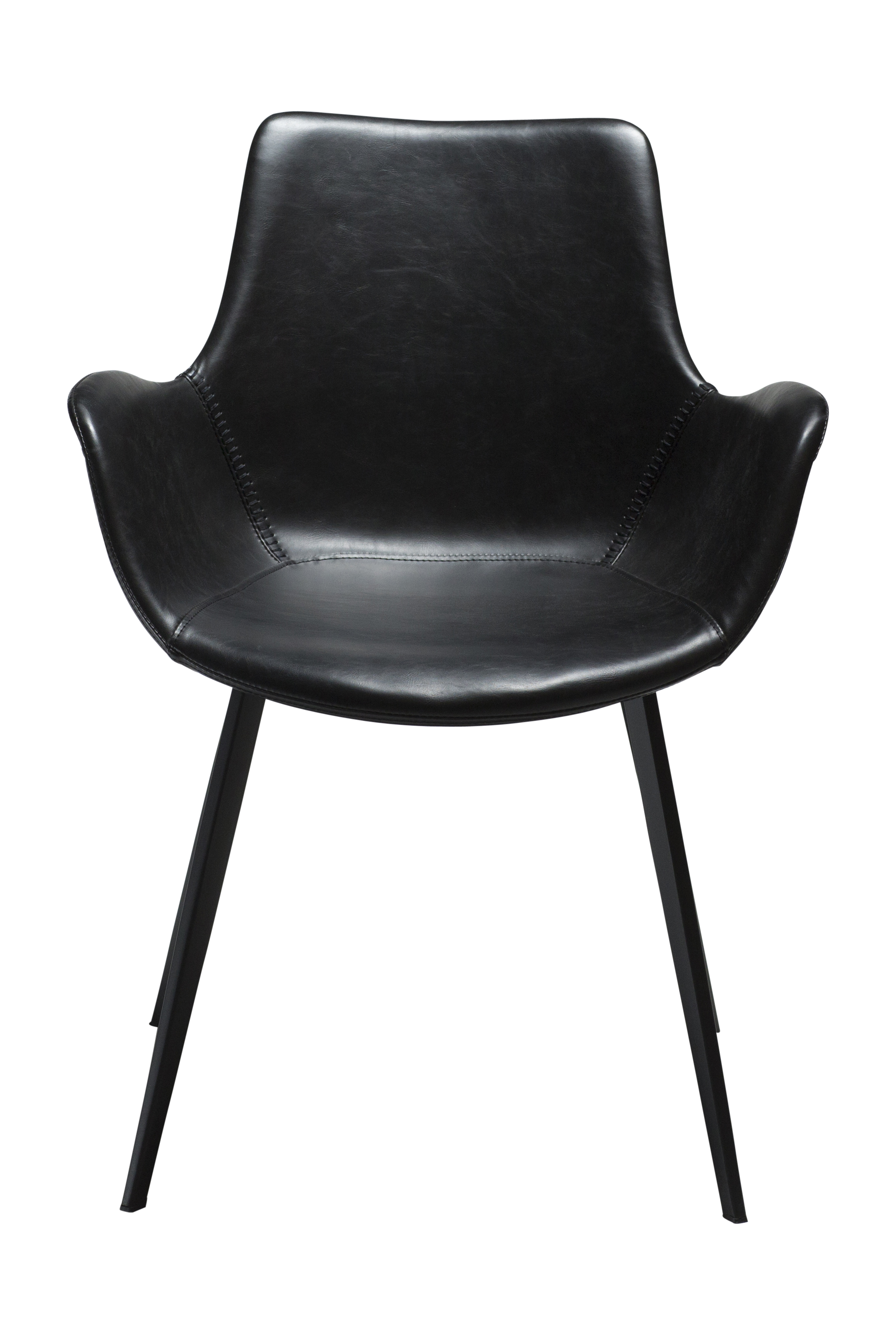 Dan Form Hype Armstuhl Kunstleder Schwarz/Schwarz