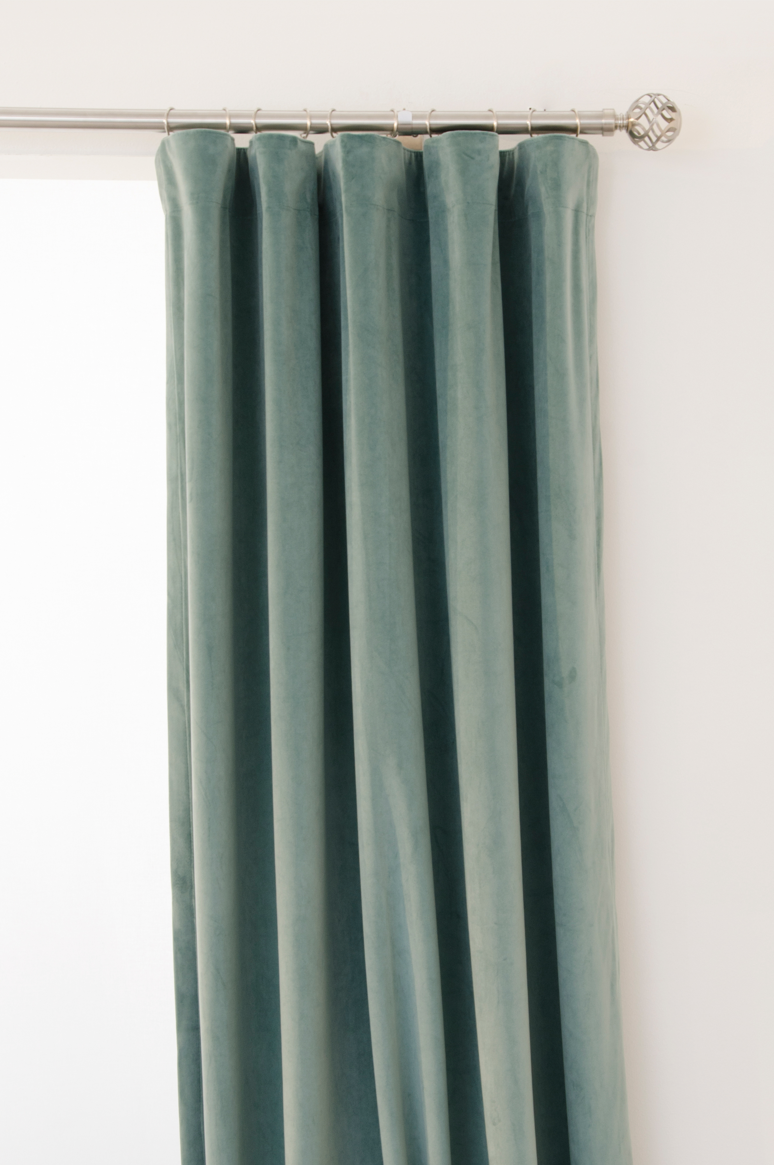 Hasta Home Ljuva Gardinhøyde Sammet Duegrønn 250cm