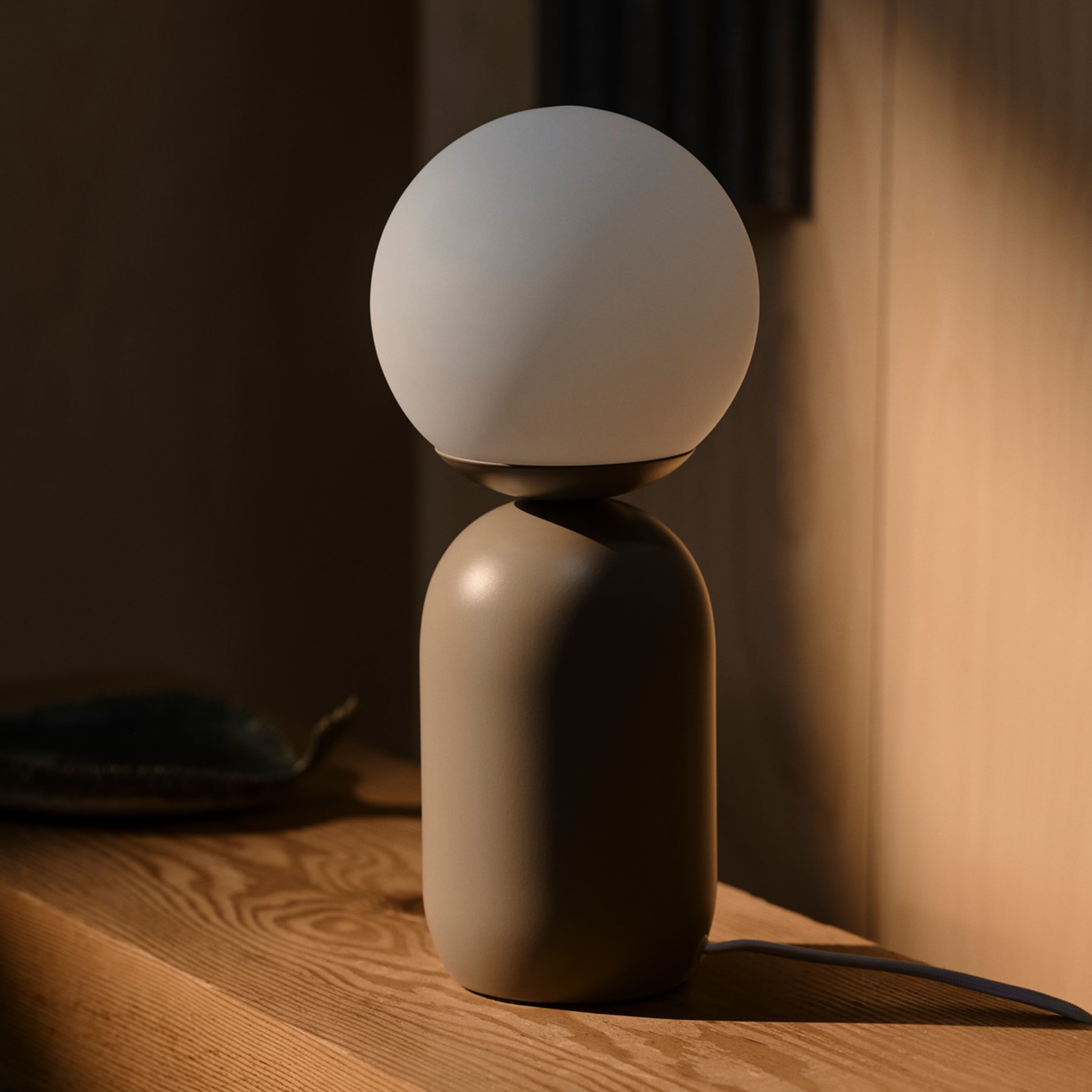 Nordlux Notti Bordlampe Lys Brun 34cm