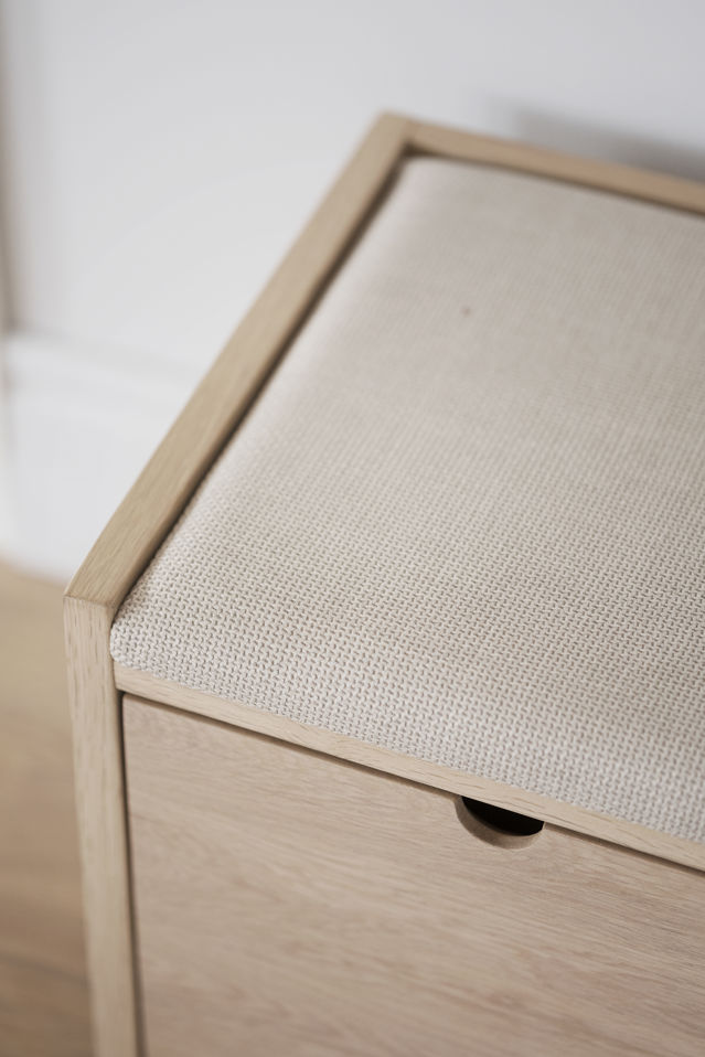 Rowico Home Hillmond Bänk Vitpigmenterad/Beige 80cm