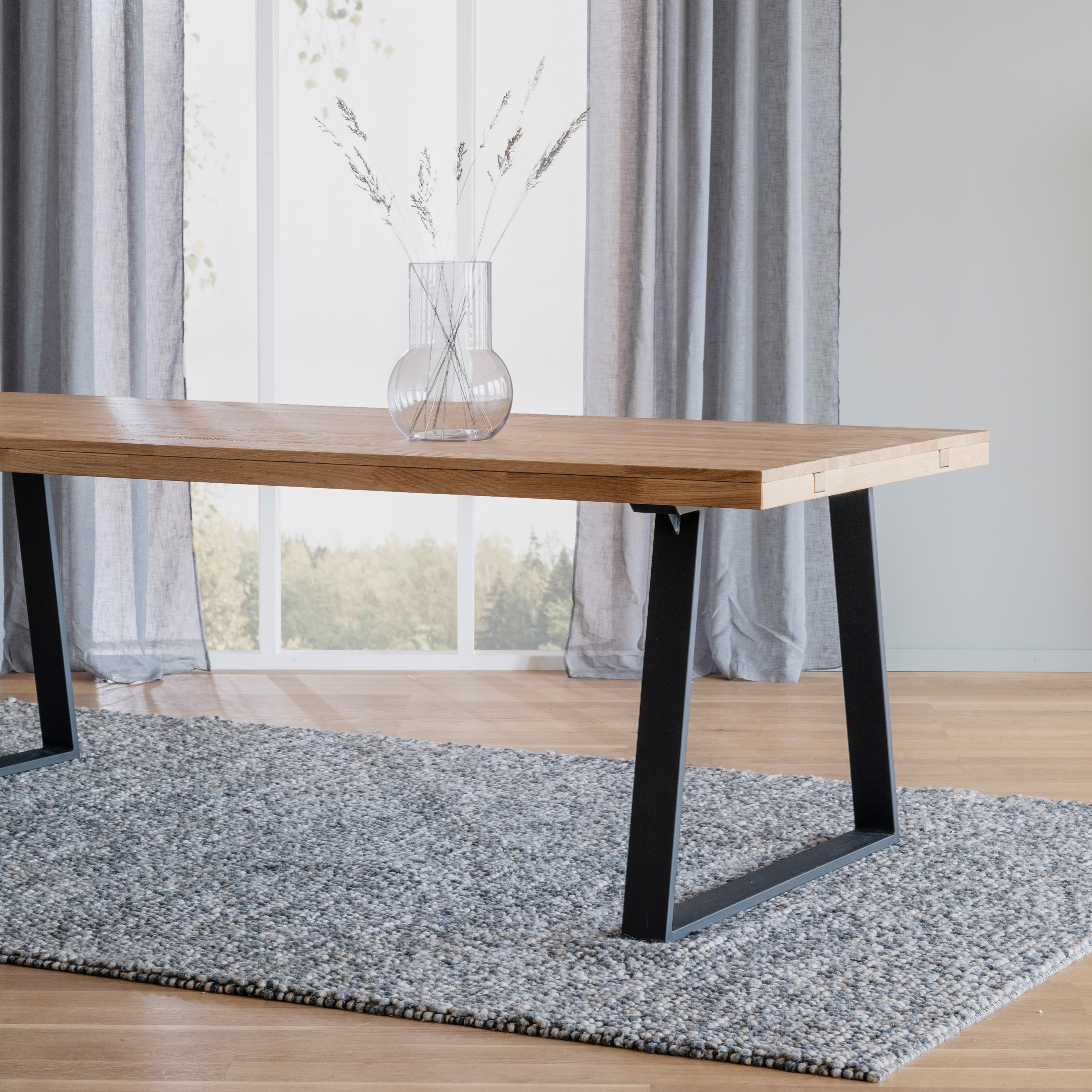 Rowico Home Brooklyn Esstisch U-Bein Eiche 220cm