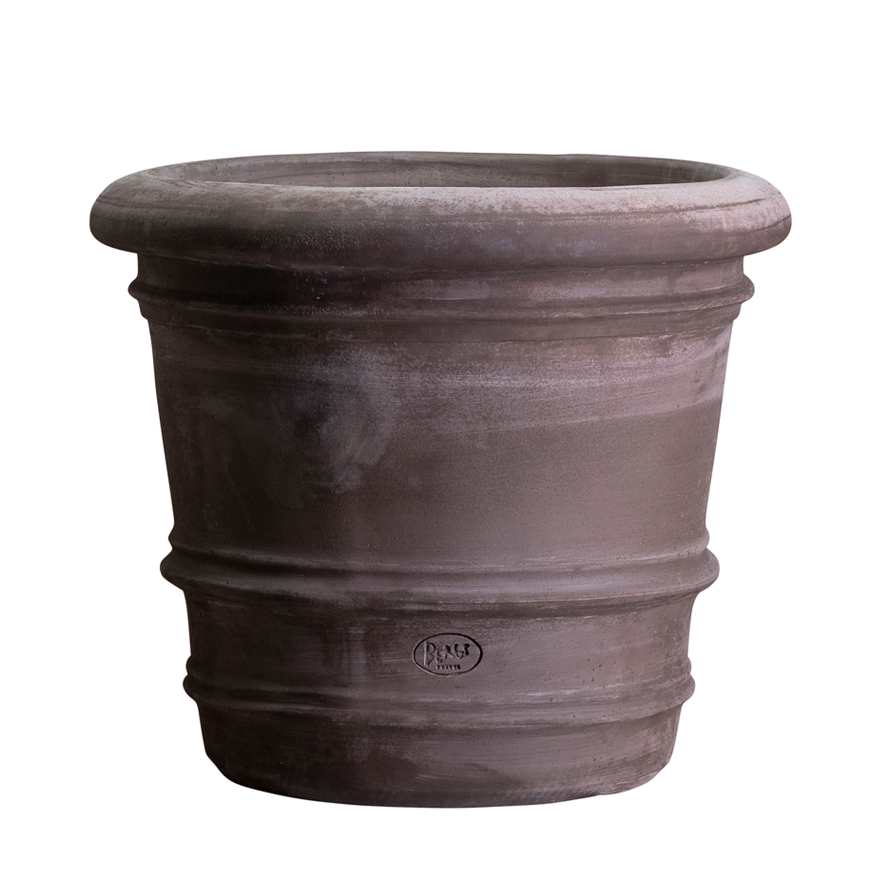 Bergs Potter - Lucca Topf Raw Grau Terrakotta Ø50 - Töpfe