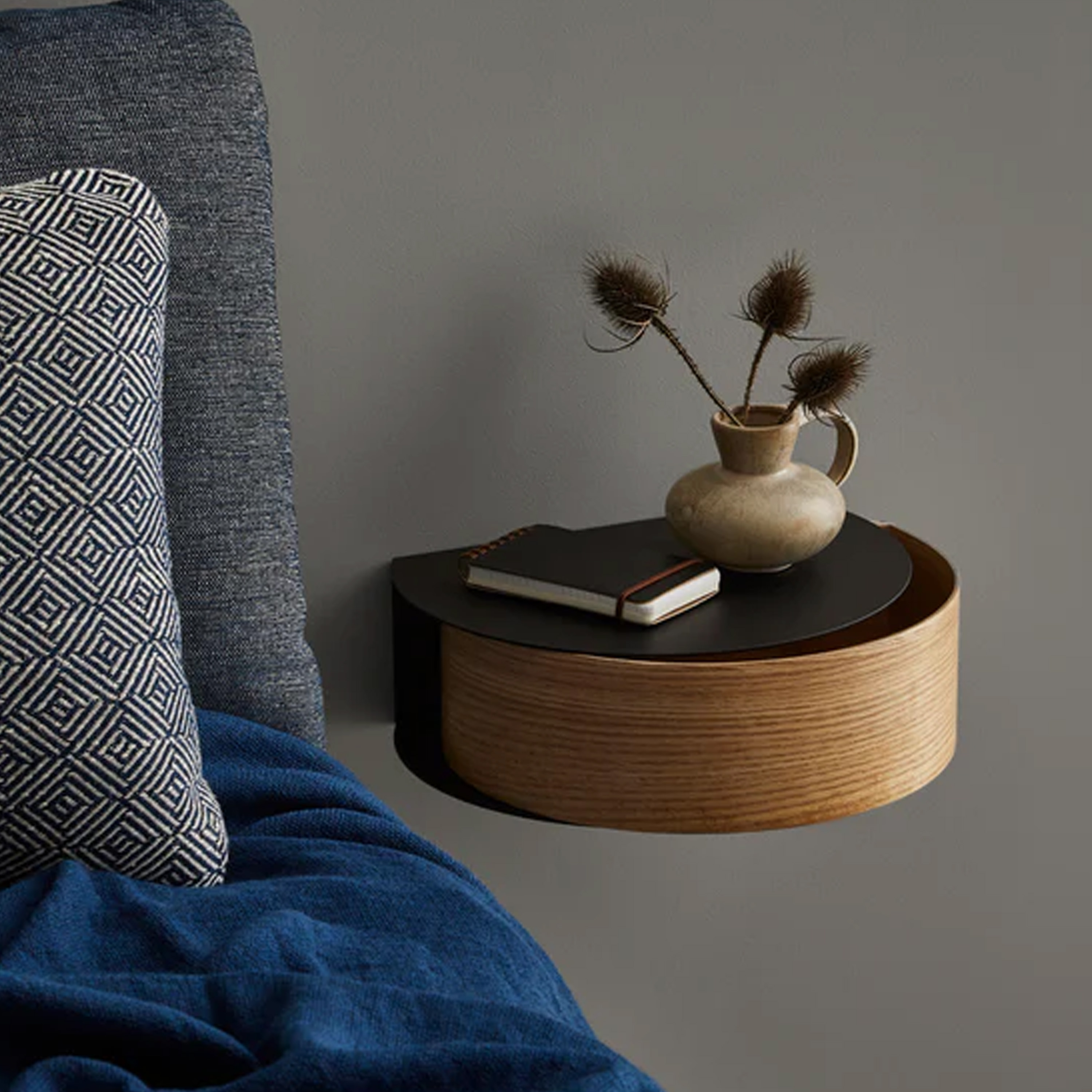 Woud Wallie Vägghängd Hylla Oak