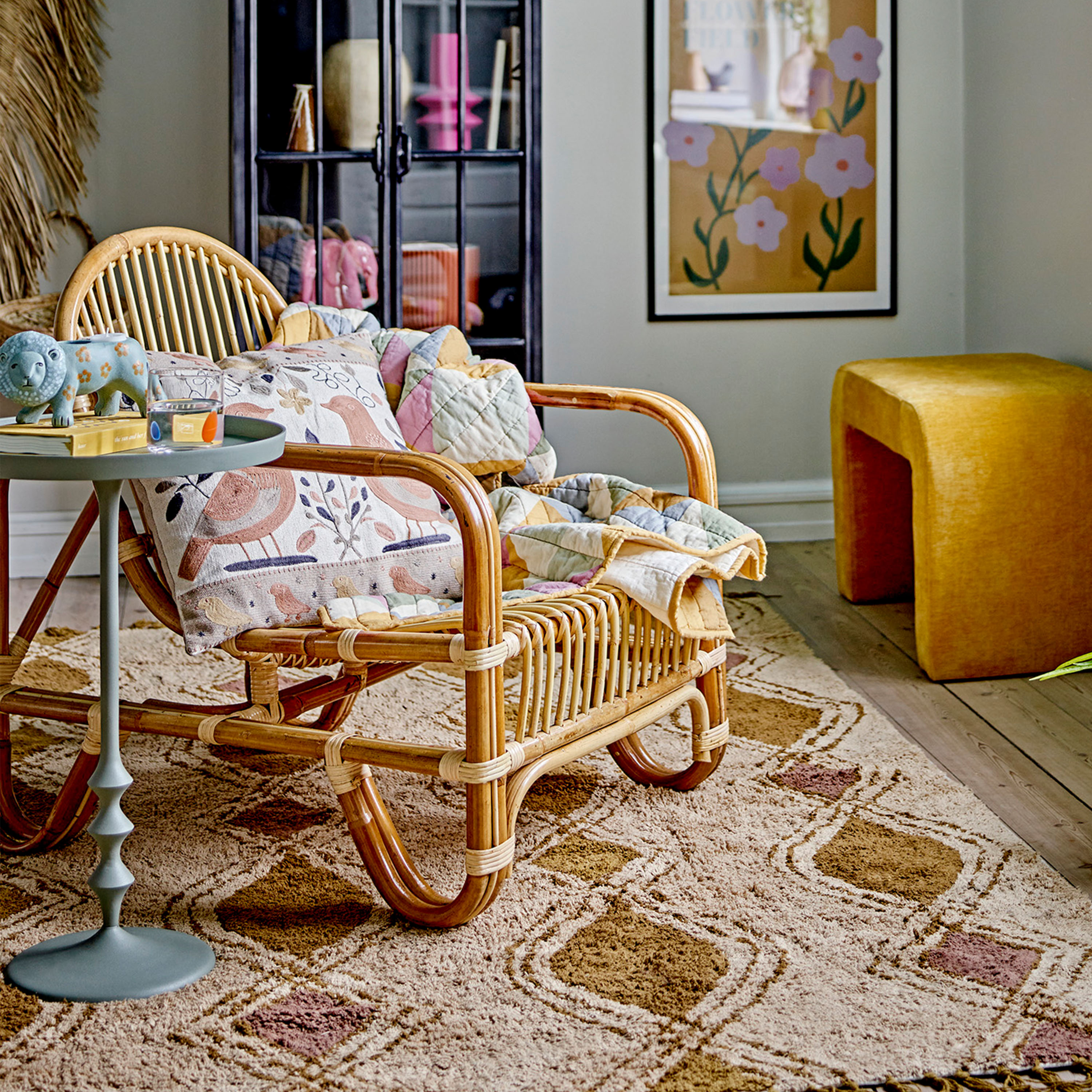 Bloomingville Anjou Sidobord Green 51x37