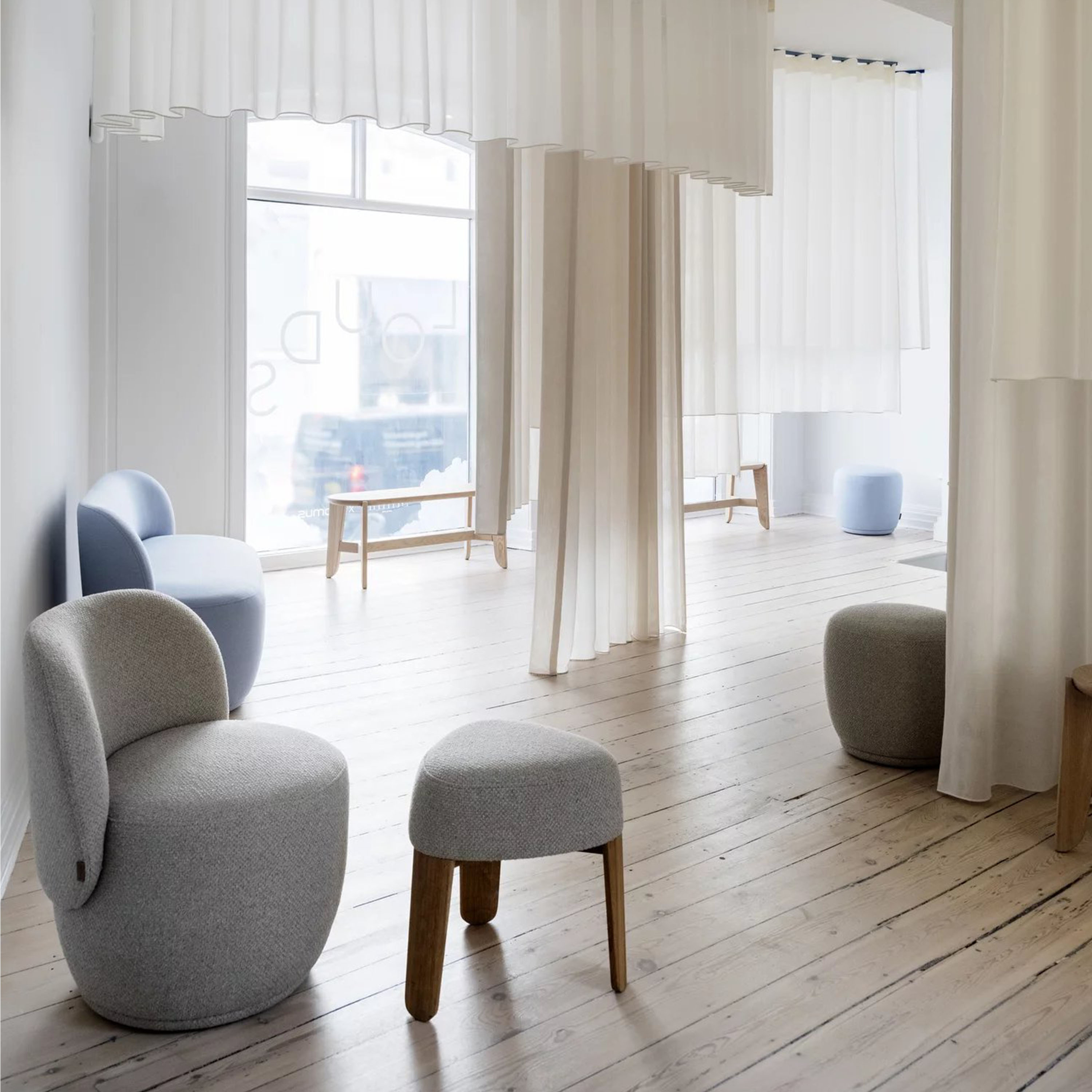 Blomus Kuon 2-istuttava Sohva Socia Taupe 137cm