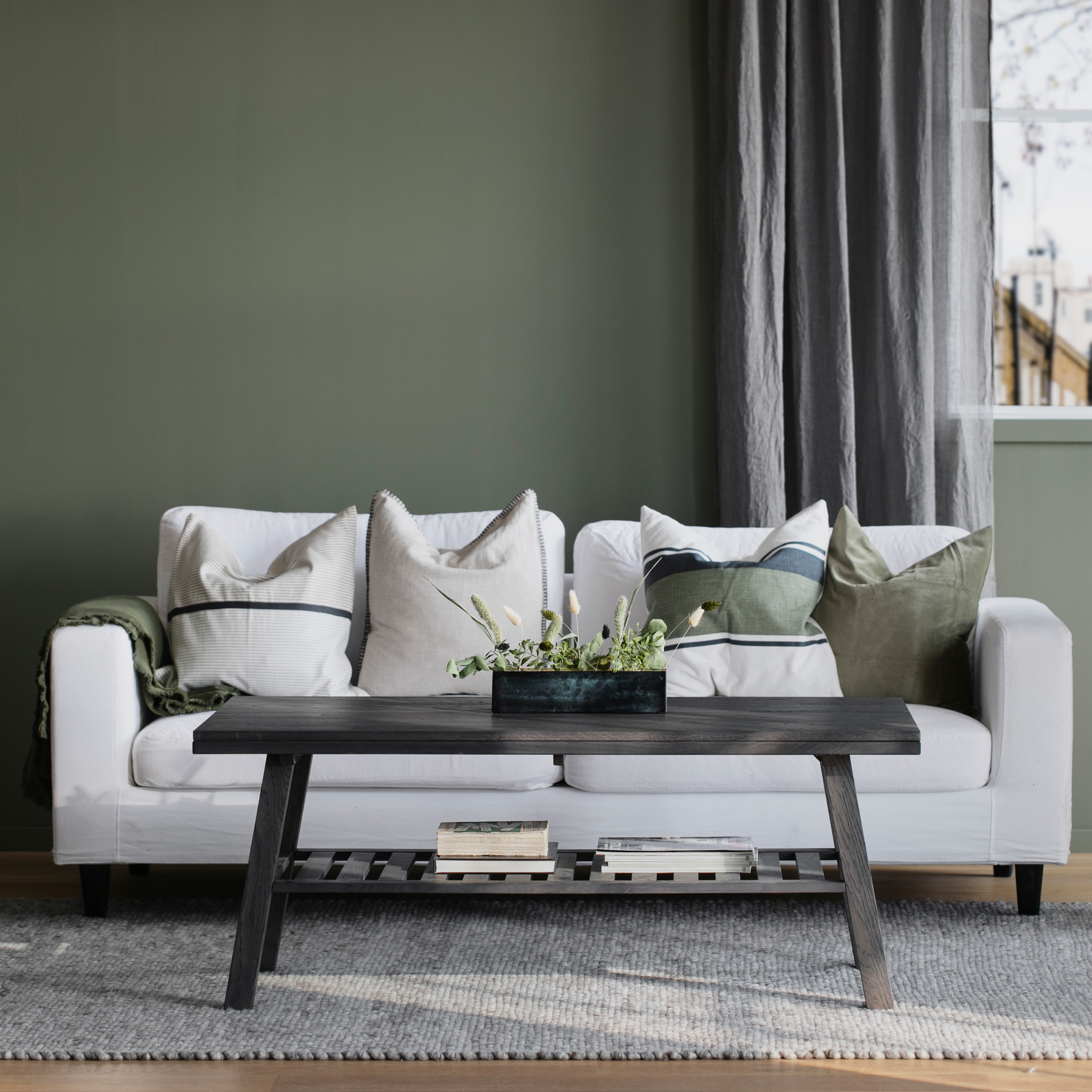 Rowico Home Brooklyn Couchtisch Dunkelbraune Eiche