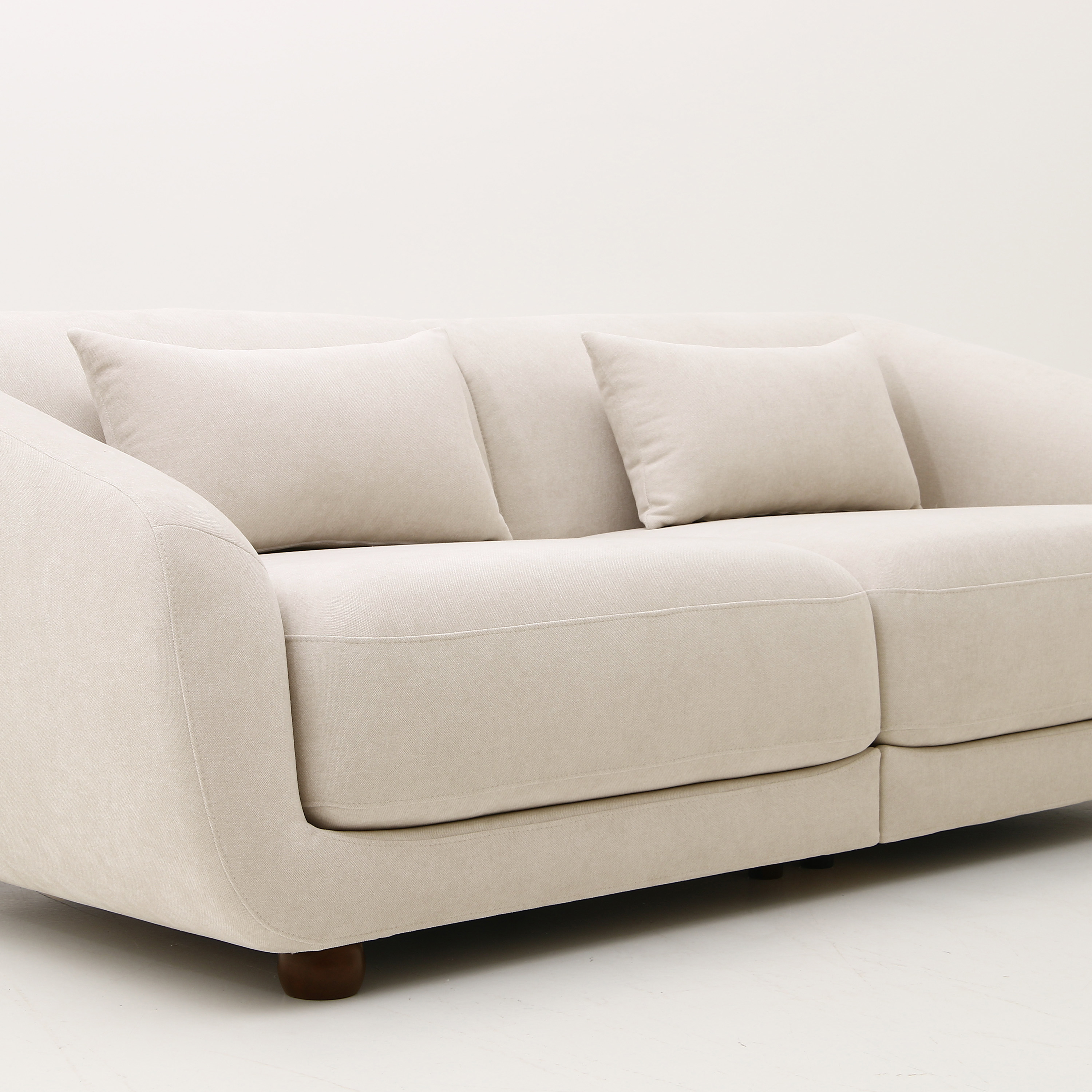Sleepo Collection Alba 2-Sitzer-Sofa Beige 218cm
