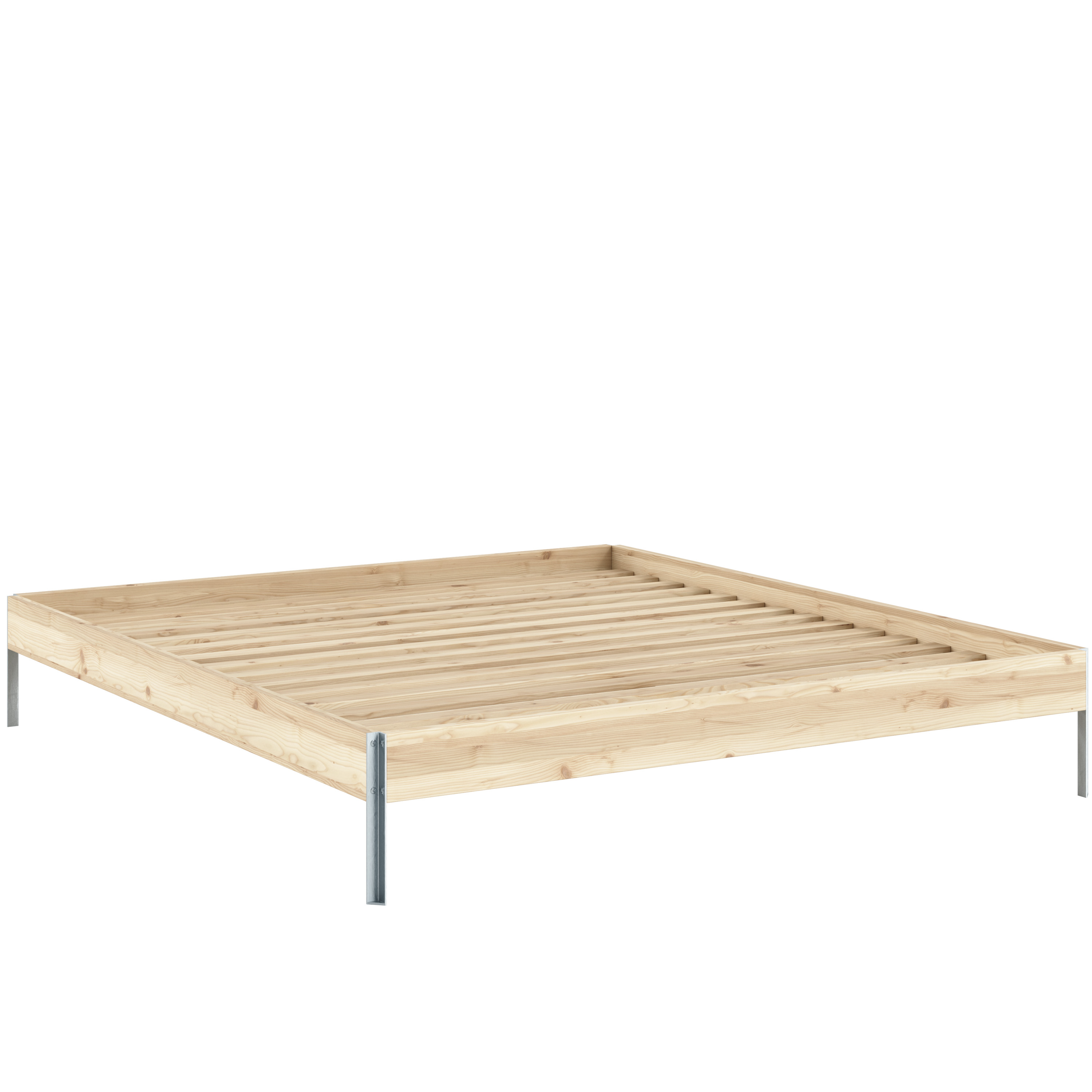 Karup Design - Core Sängynrunko Luonnonväri 180x200 Ruskea - Furu/Stål - Sängynrungot