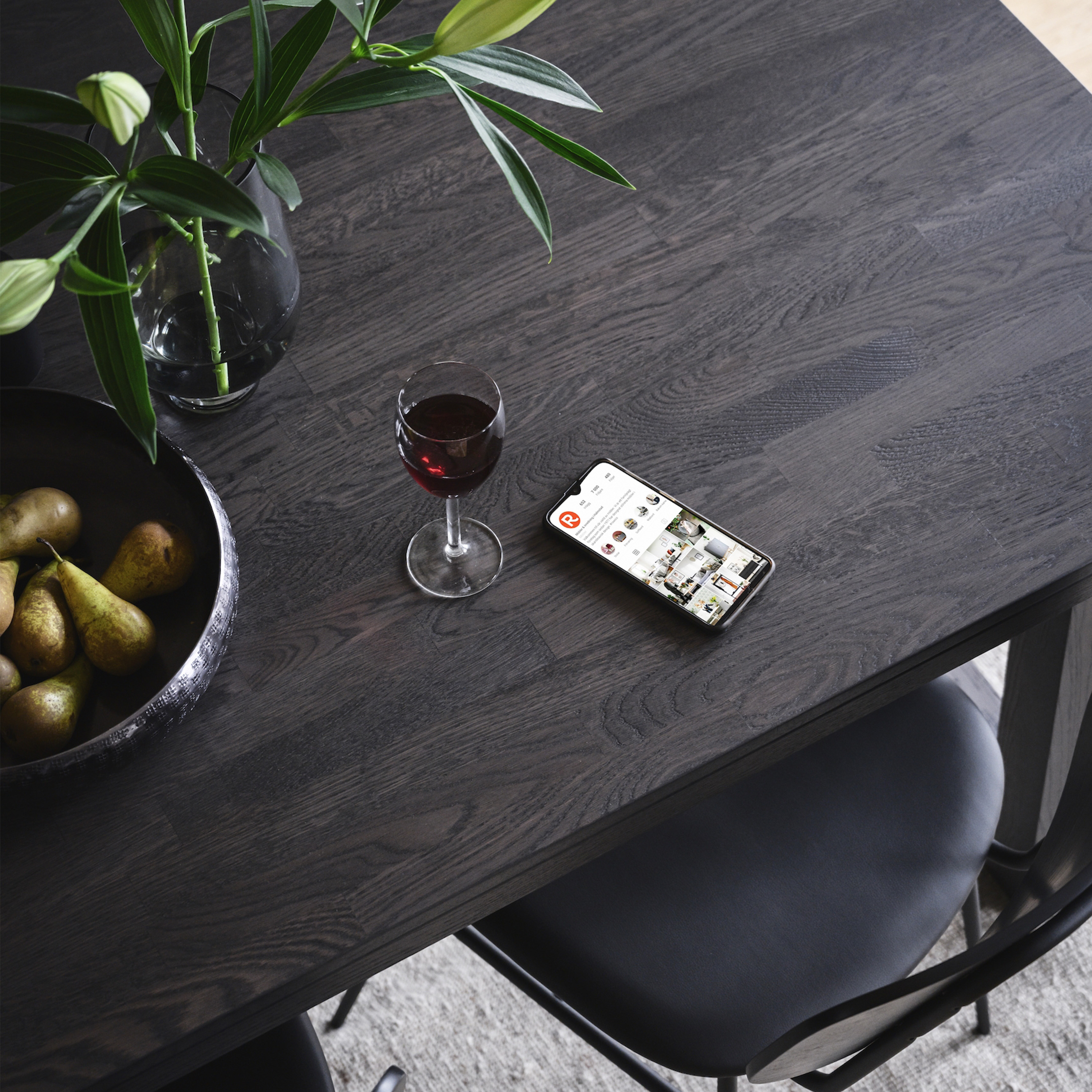 Rowico Home Brooklyn Matbord Mörkbrun Ek 220cm