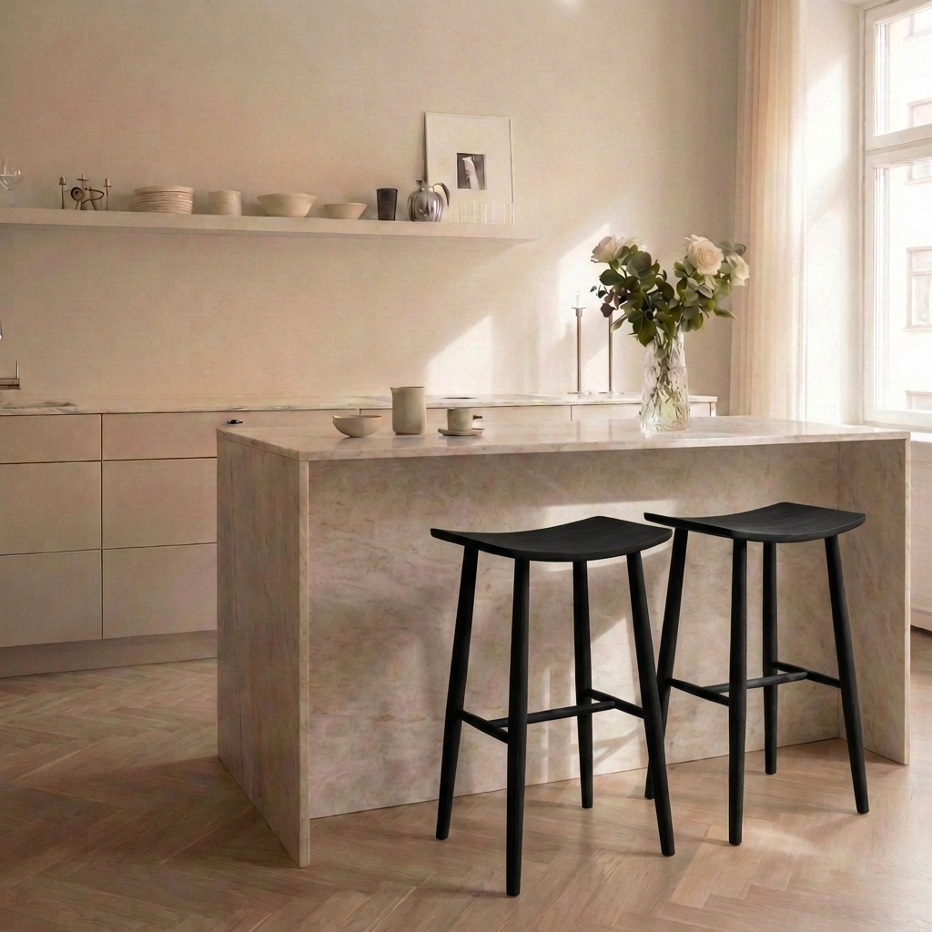 Sleepo Collection Charlie Baarituoli Mustaksi Petsattu Tammi