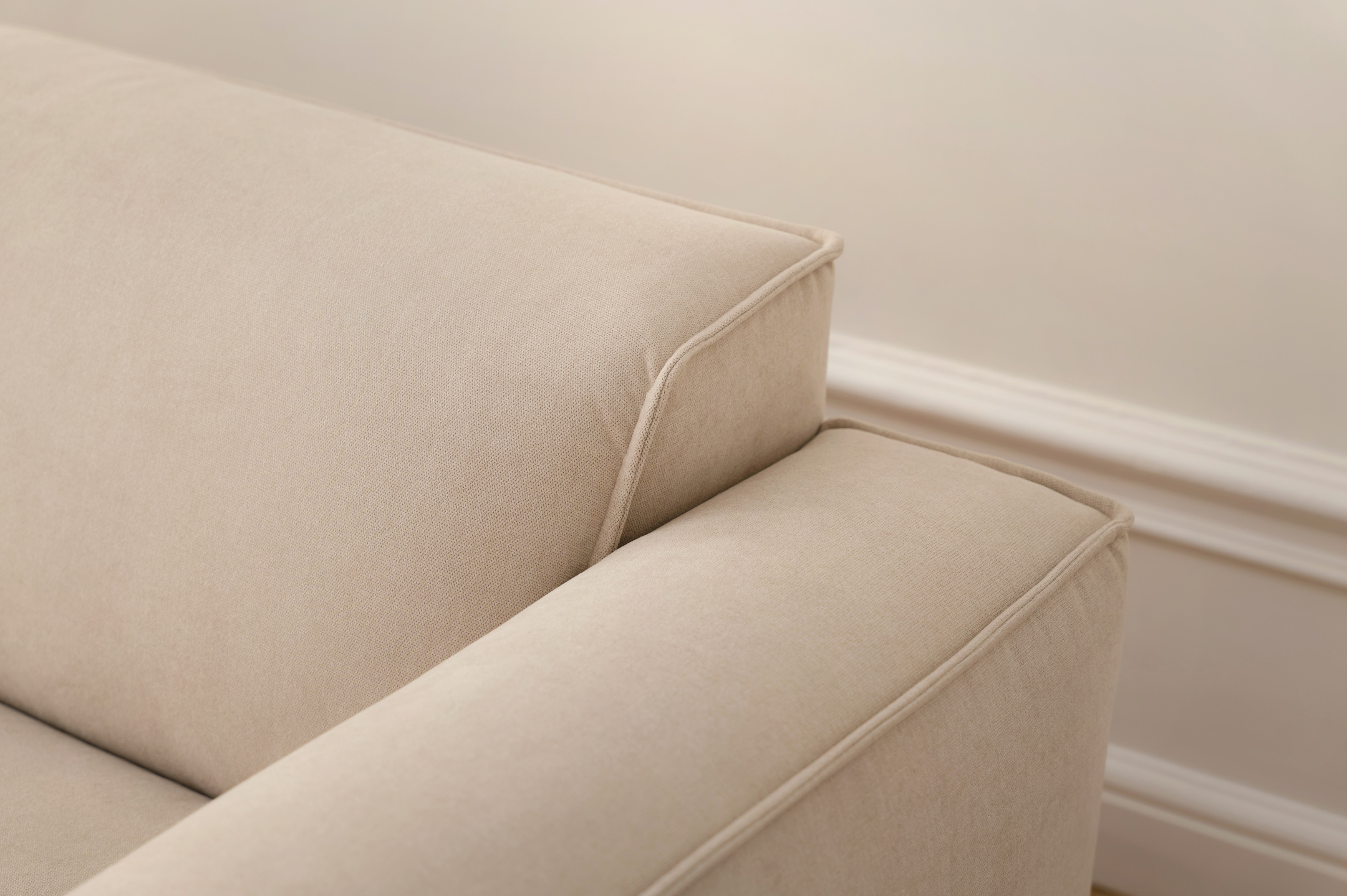 Sleepo Collection Bobbie 4-istuttava divaanisohva oikealla Beige 322 cm