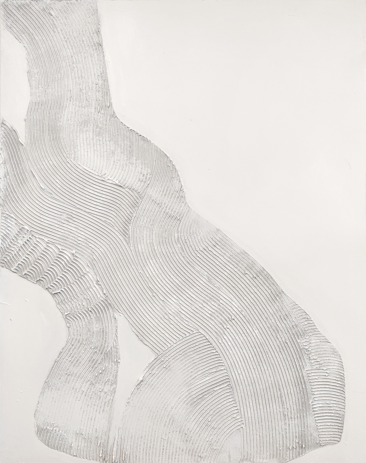 Malerifabrikken - White Sculpture 1 Tavle No Frame 90x120cm - Hvit  - Bilder