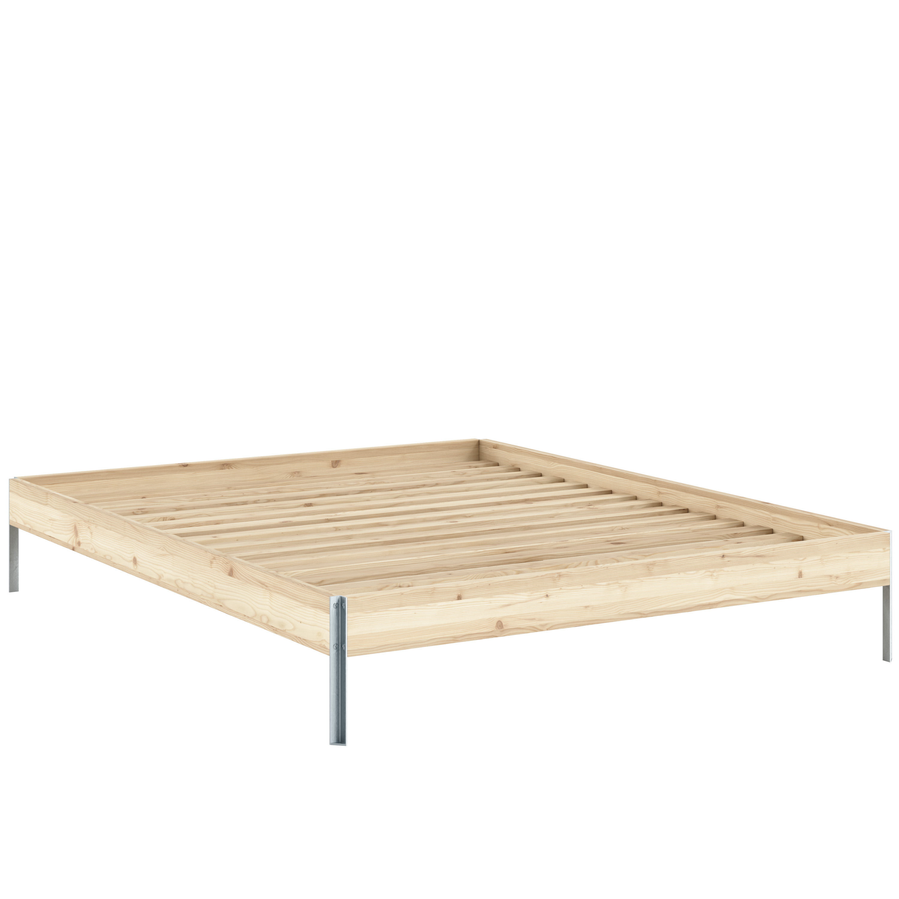 Karup Design - Core Sängynrunko Luonnonväri 160x200 Ruskea - Furu/Stål - Sängynrungot