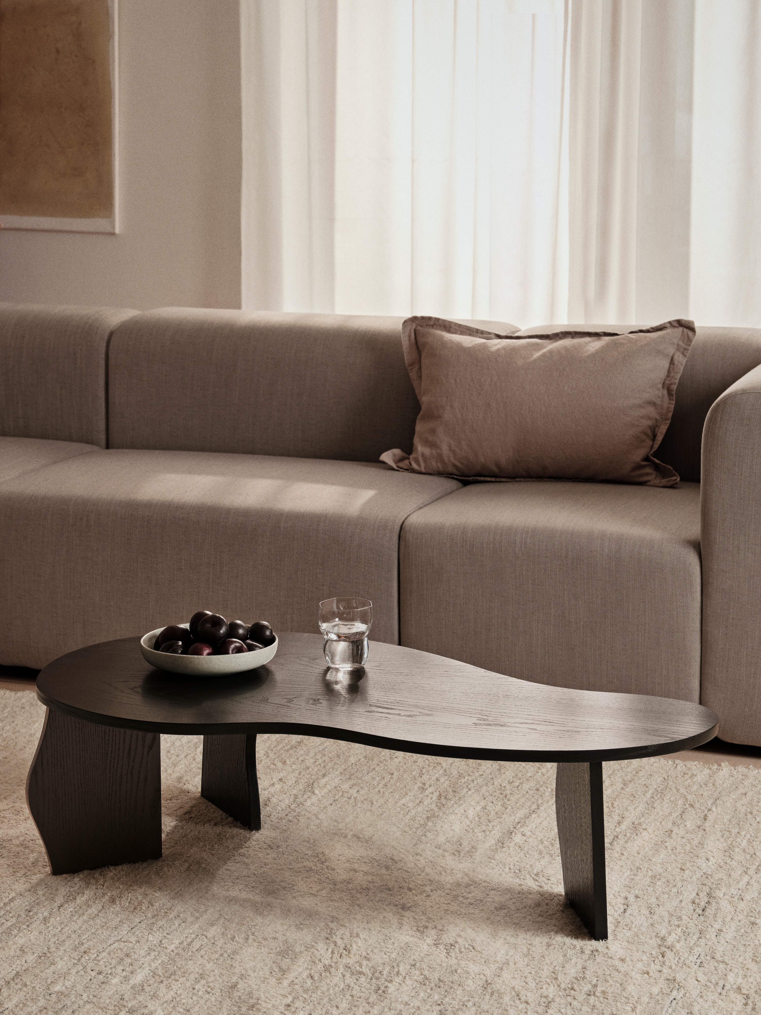 Broste Copenhagen Brook Couchtisch Schwarz 112x60