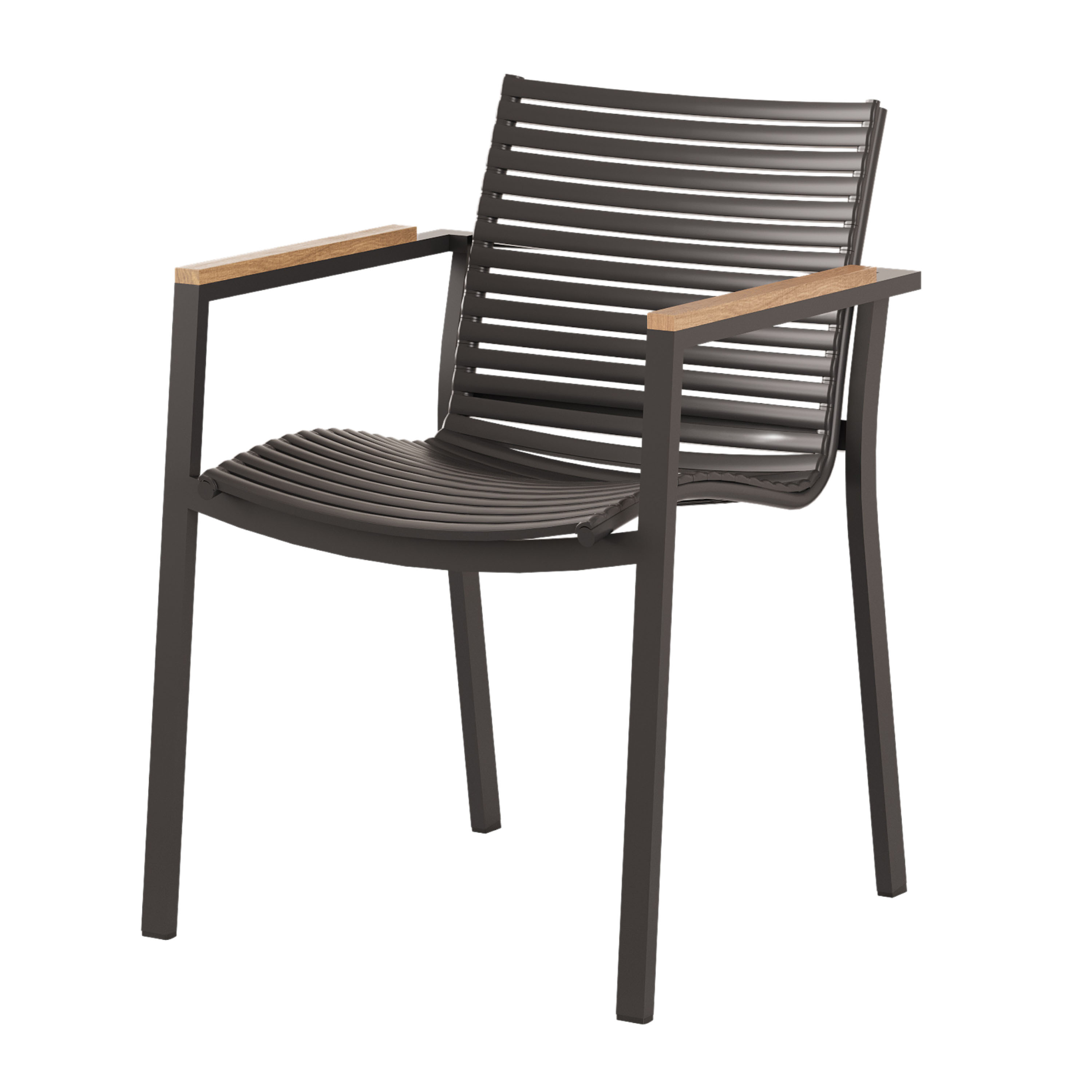 Mood Square Käsinojallinen Tuoli Antrasiitti/Teak