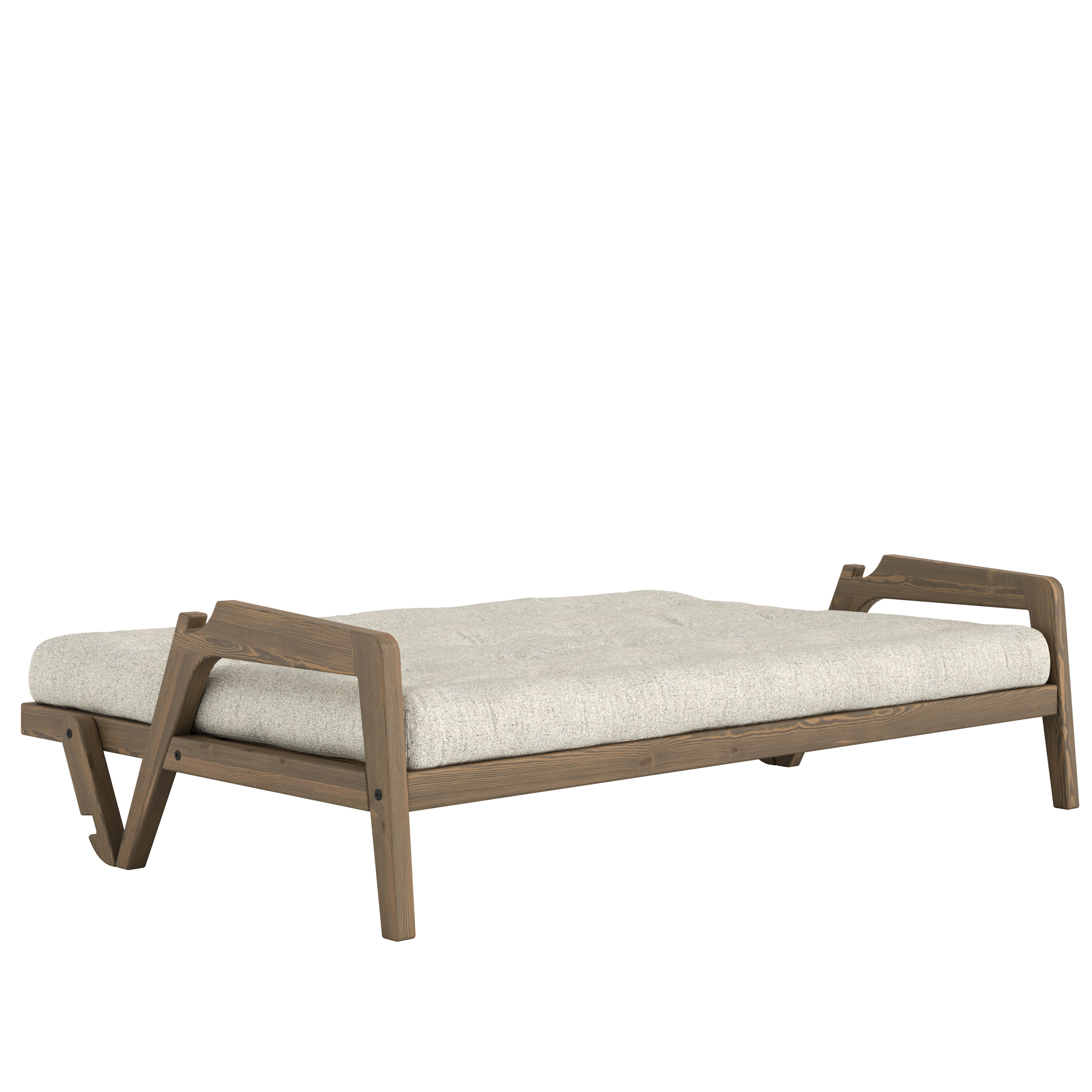 Karup Design Grab Bäddsoffa Carob Brown Lacquered/Soft Chalk 204cm