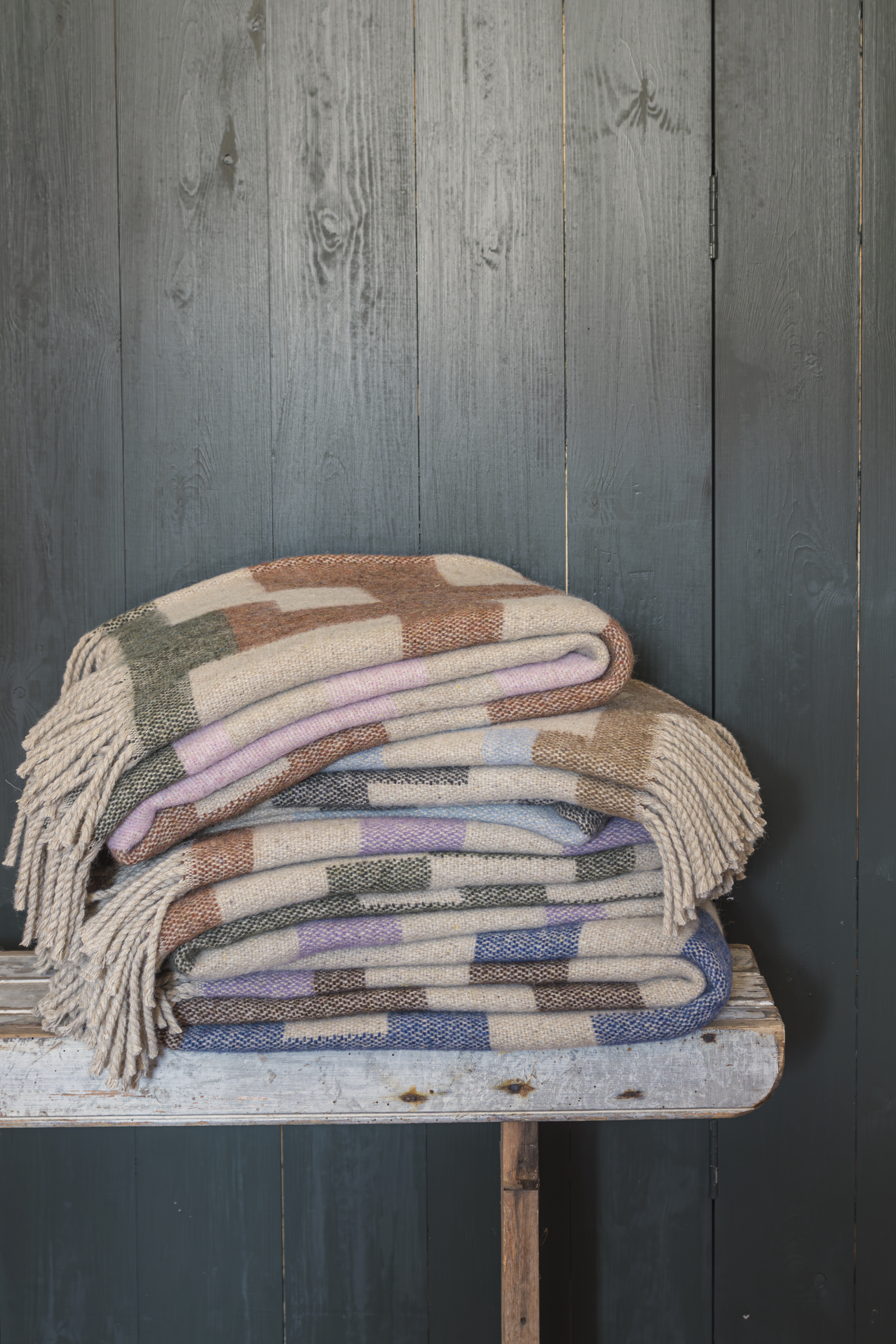 Mette Ditmer Maze Decke Hellblau 130x190