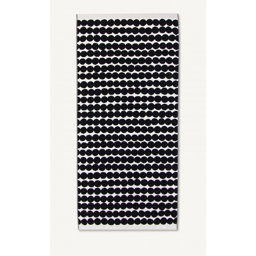 Marimekko Räsymatto Håndkle Svart / Hvit 70x150
