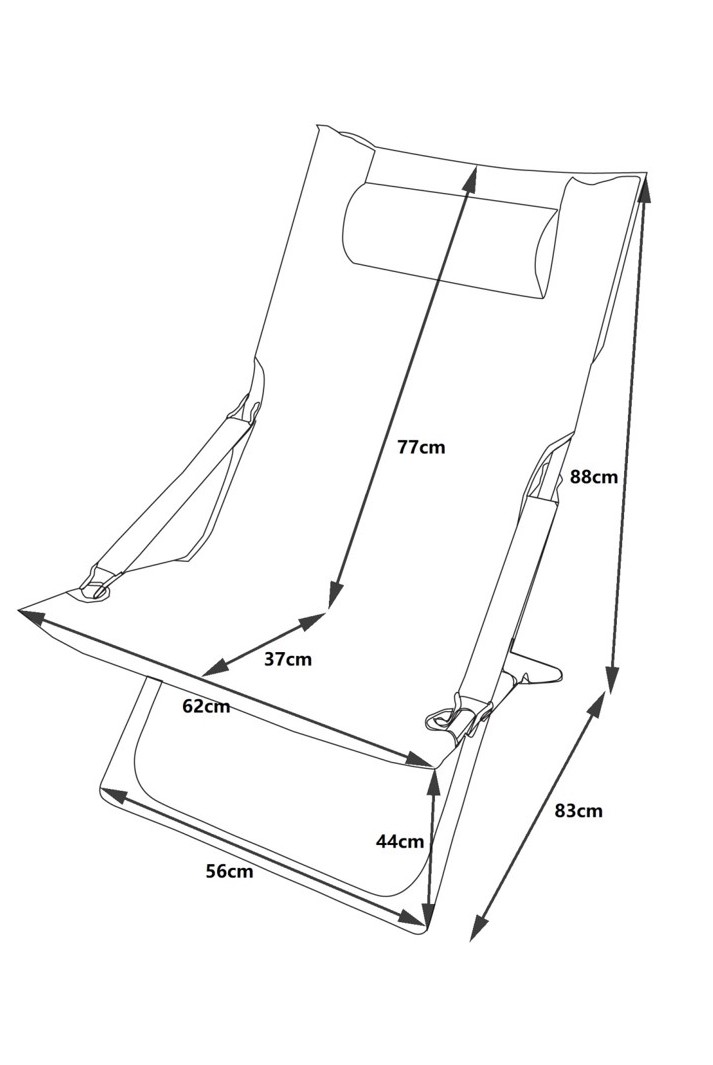 Venture Home Seville Solstol Svart/Grå