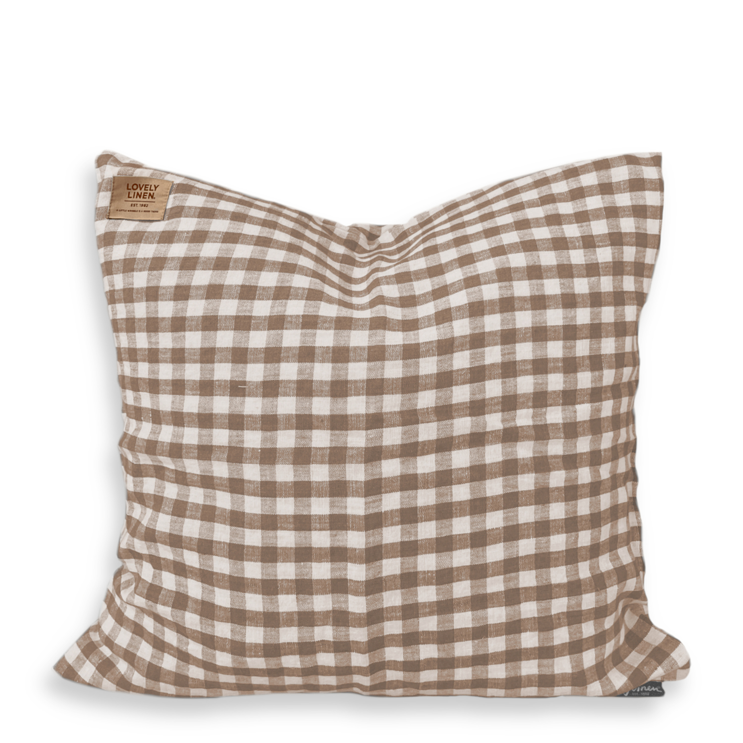 Misty Kuddfodral Linne Square Almond 50x50