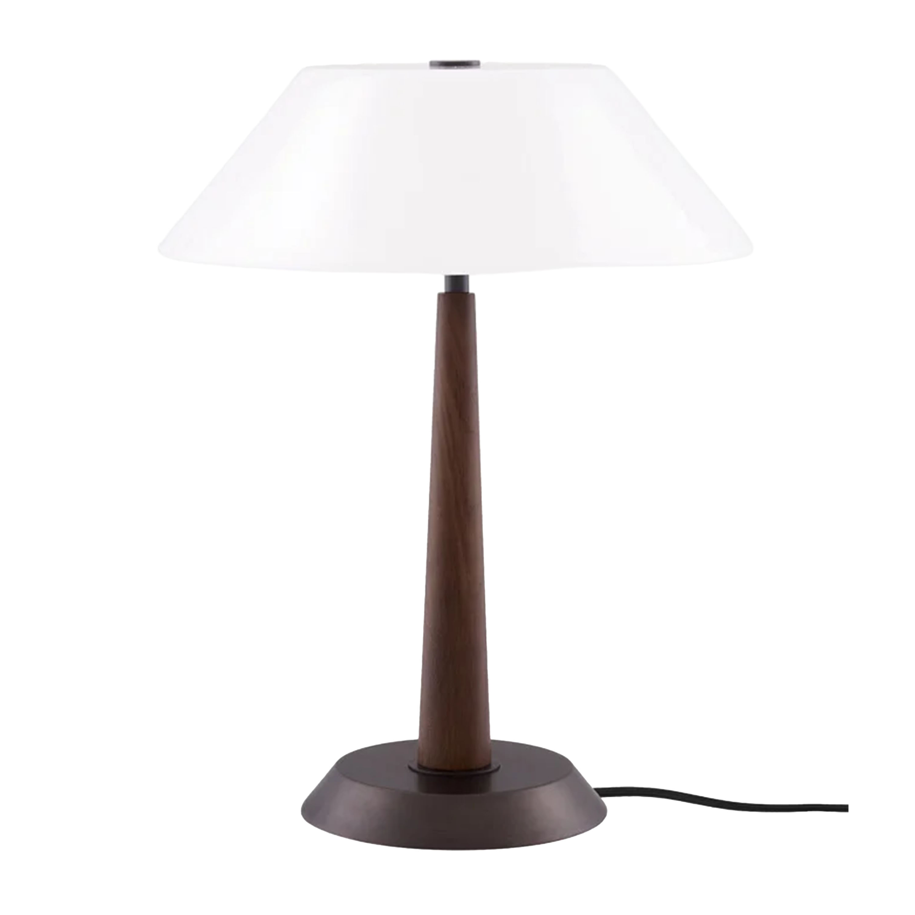 Ligna Table Lamp Brown Stained Oak/Bronze 39 cm
