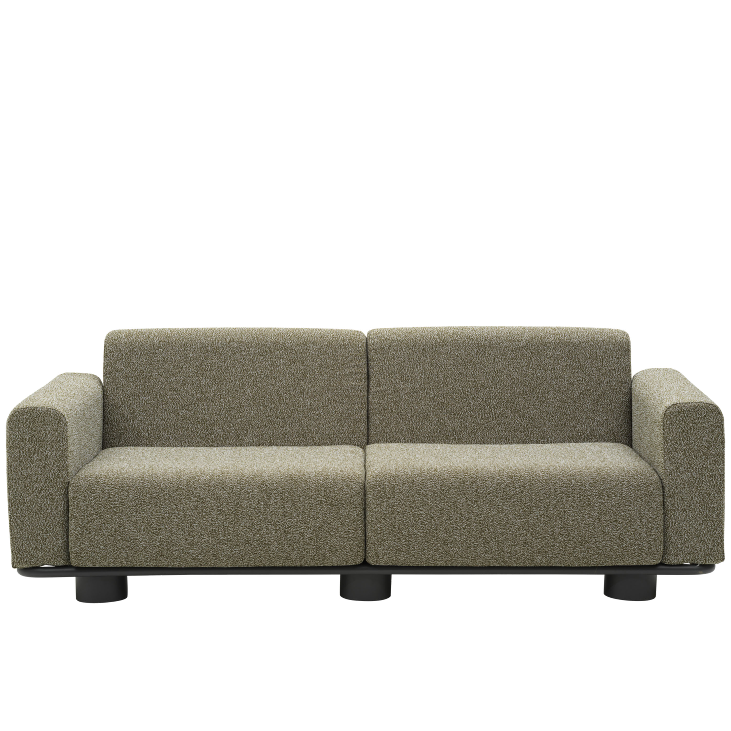 Brafab Bolster 2,5-sits Soffa Anthracite/Teddy Verde 209cm
