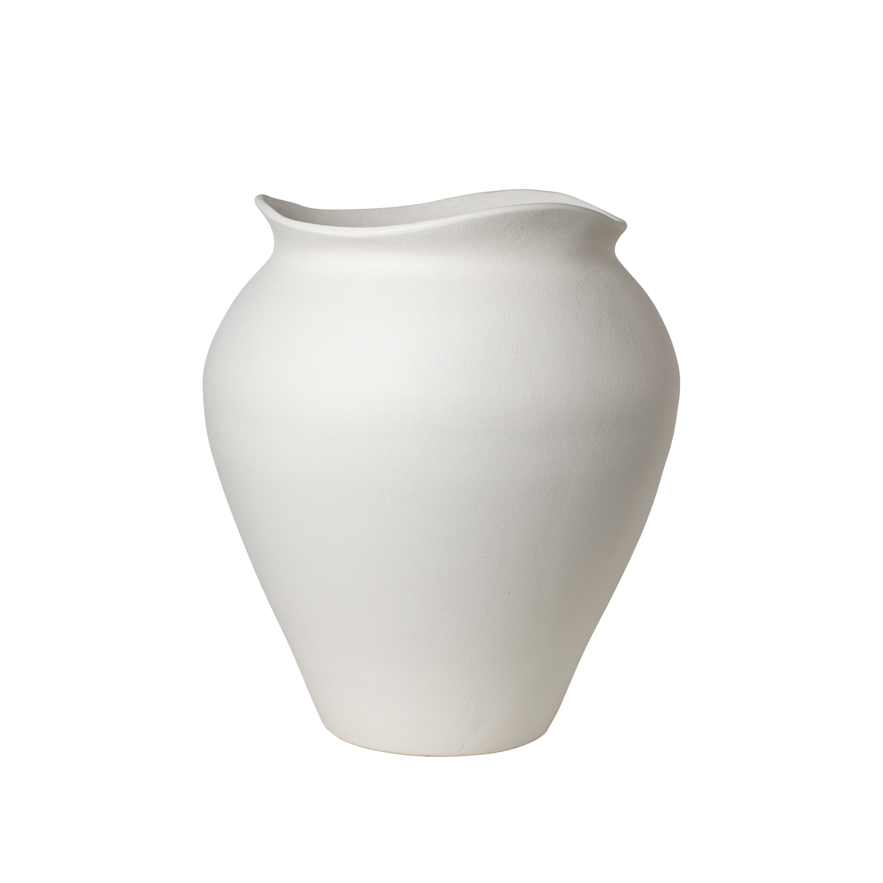 Broste Copenhagen - Florentina Gulvvase Off White XL - Hvit  - Vaser