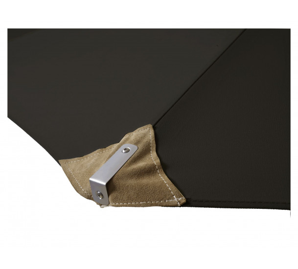 Cinas Lizzano Parasoll Black/Teak Ø400