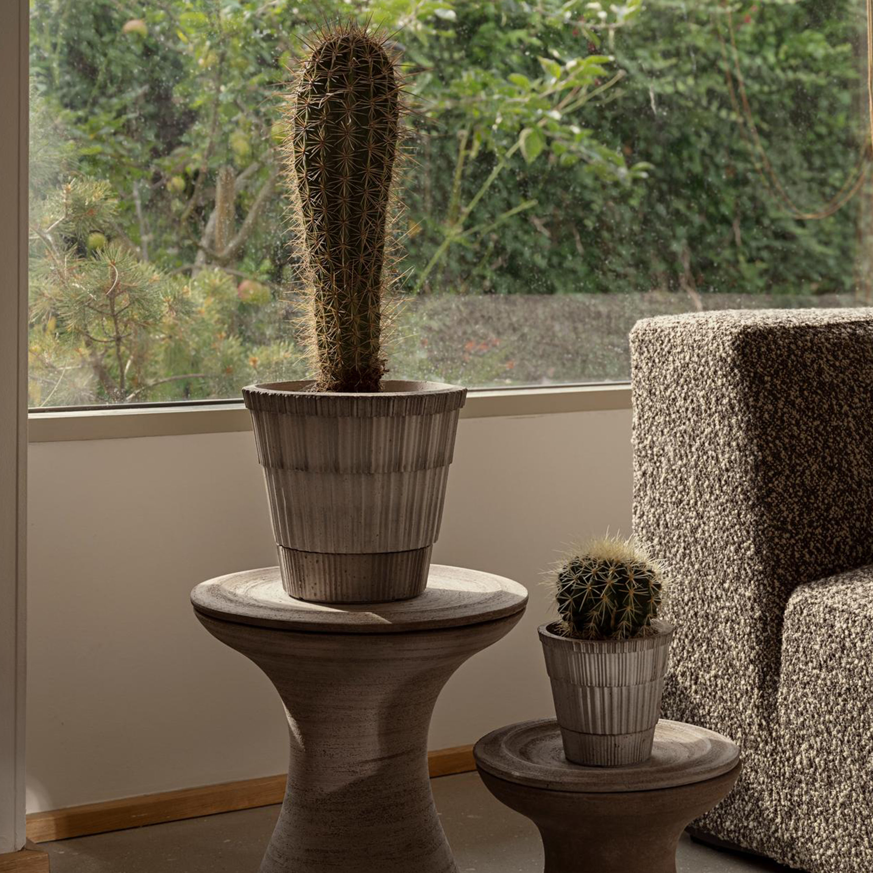 Bergs Potter Atlas Kruka Raw Grey Terracotta Ø14