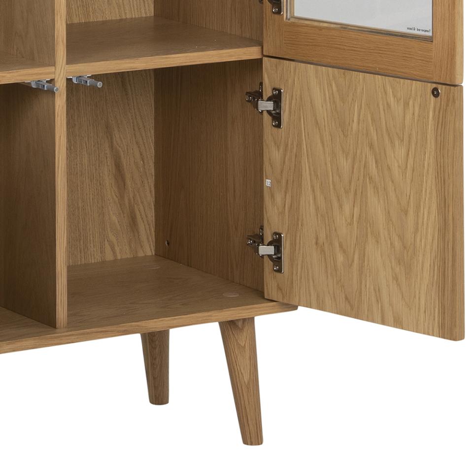 Nordic Home Nicki Vitrineschrank Eiche