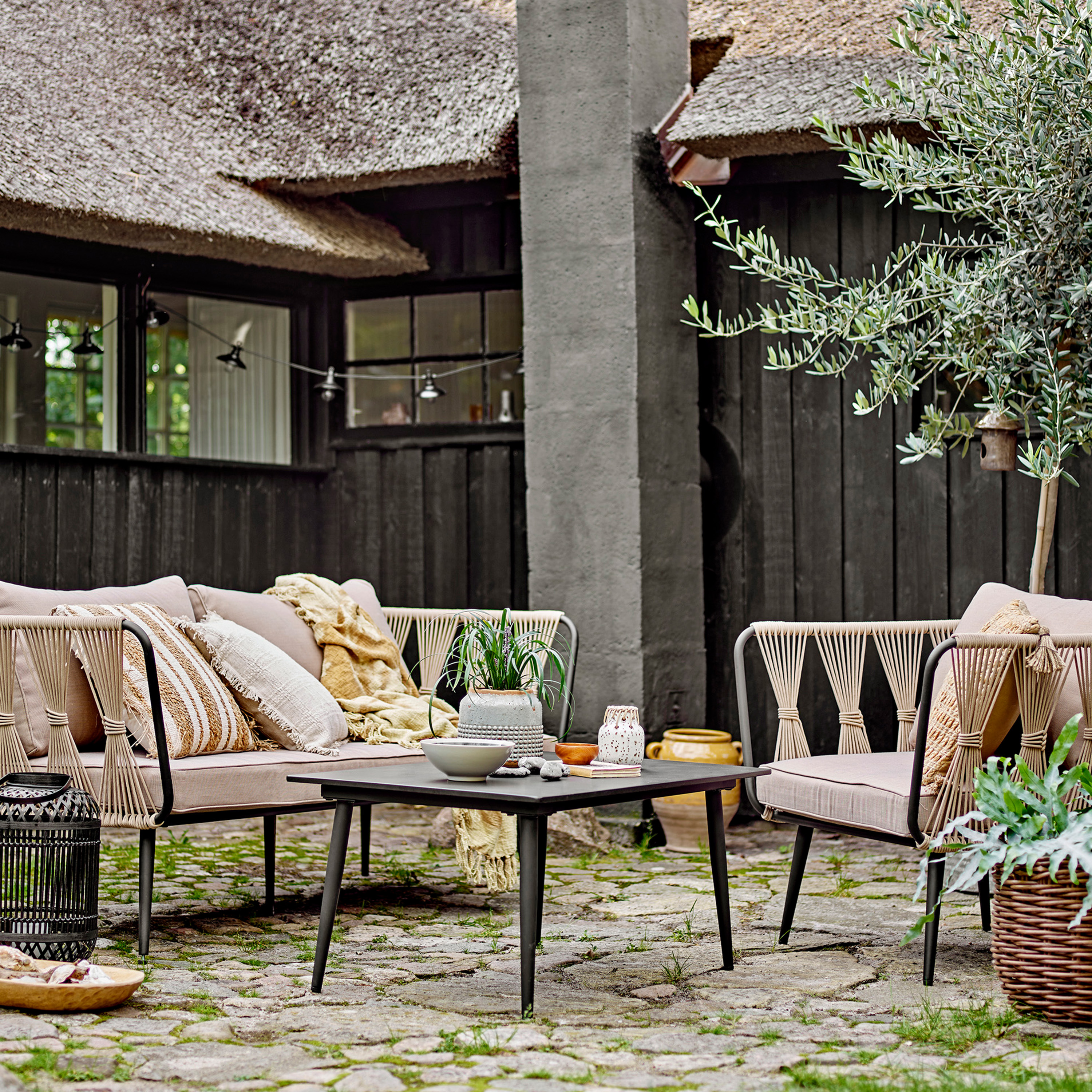 Bloomingville Pavone Loungesoffa Brun 174cm