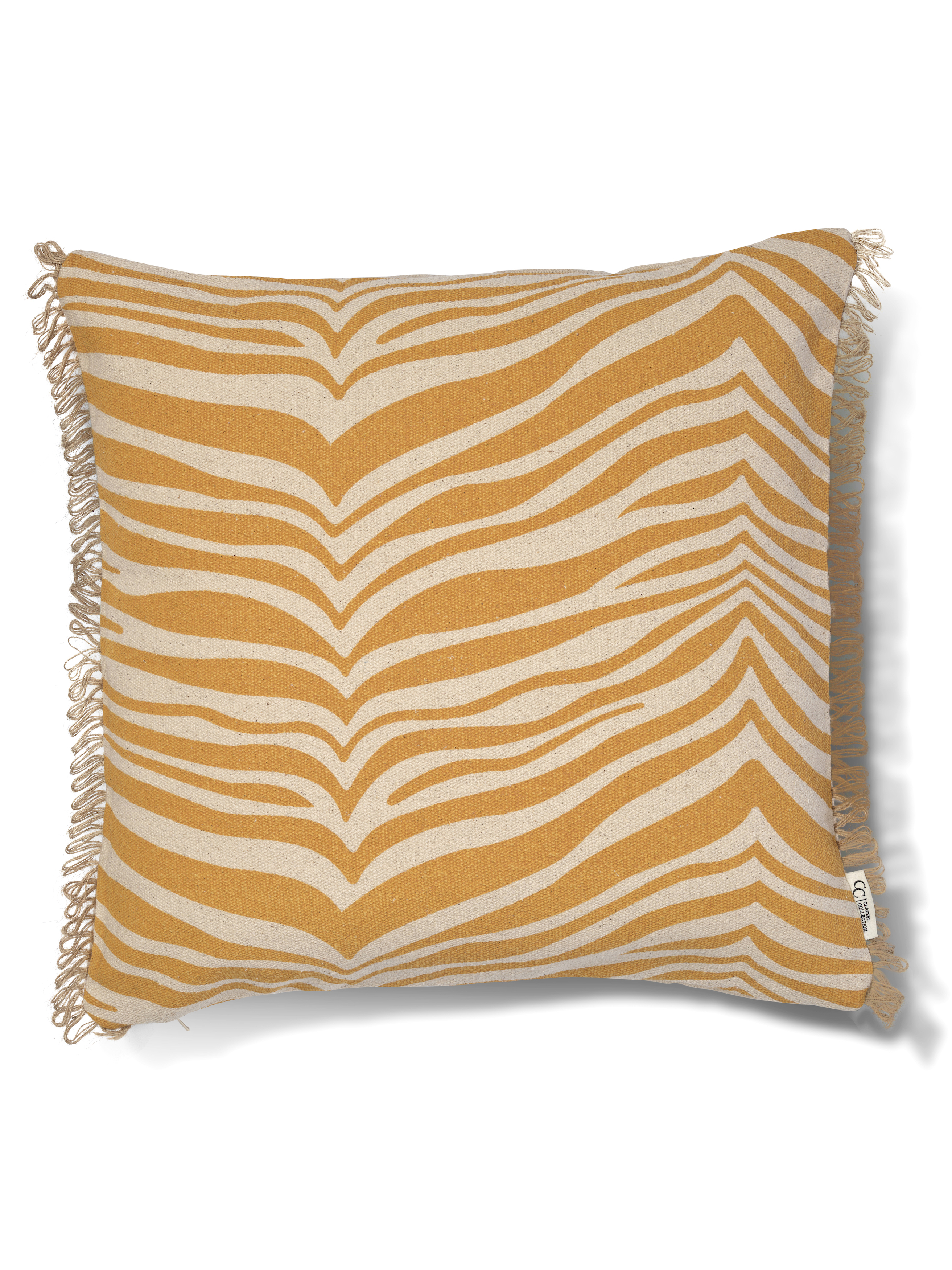 Zebra Prydnadskudde Gul 50x50