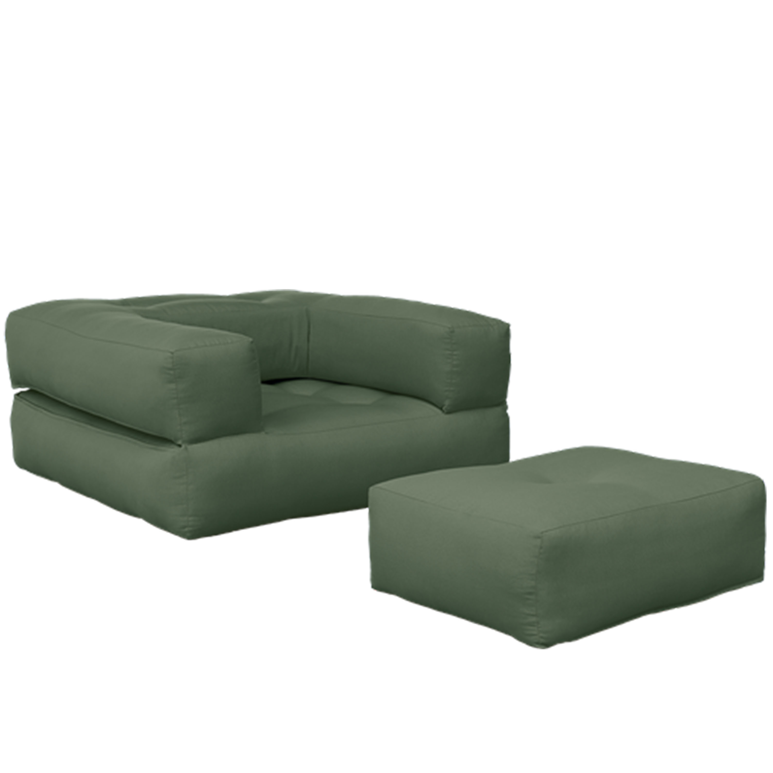 Cube Fåtölj Olive Green