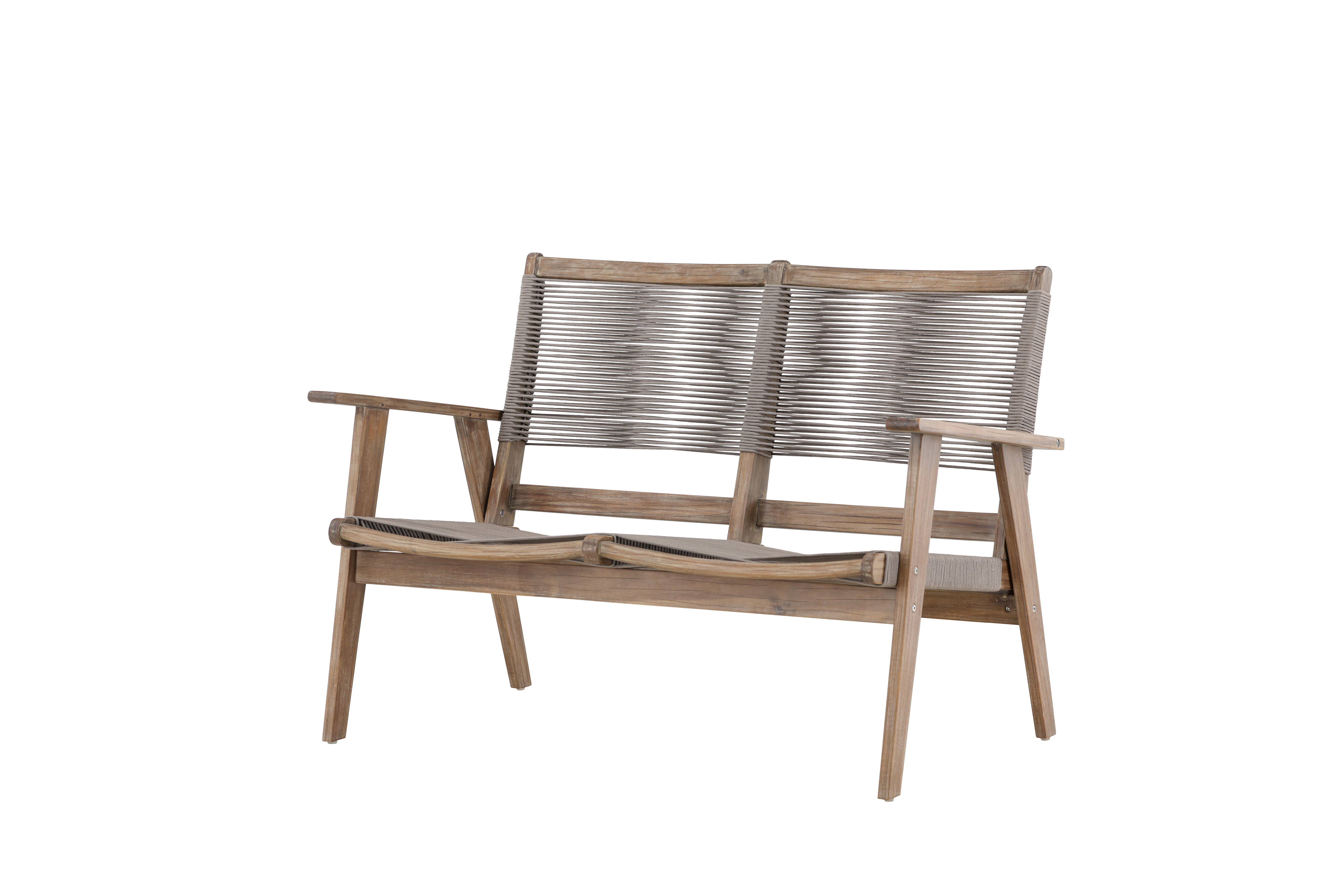 Venture Home - Sandra 2-sits Soffa Mocca/Grey 120cm - Grå