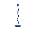 Curved Ljusstake Cobalt Blue 26cm
