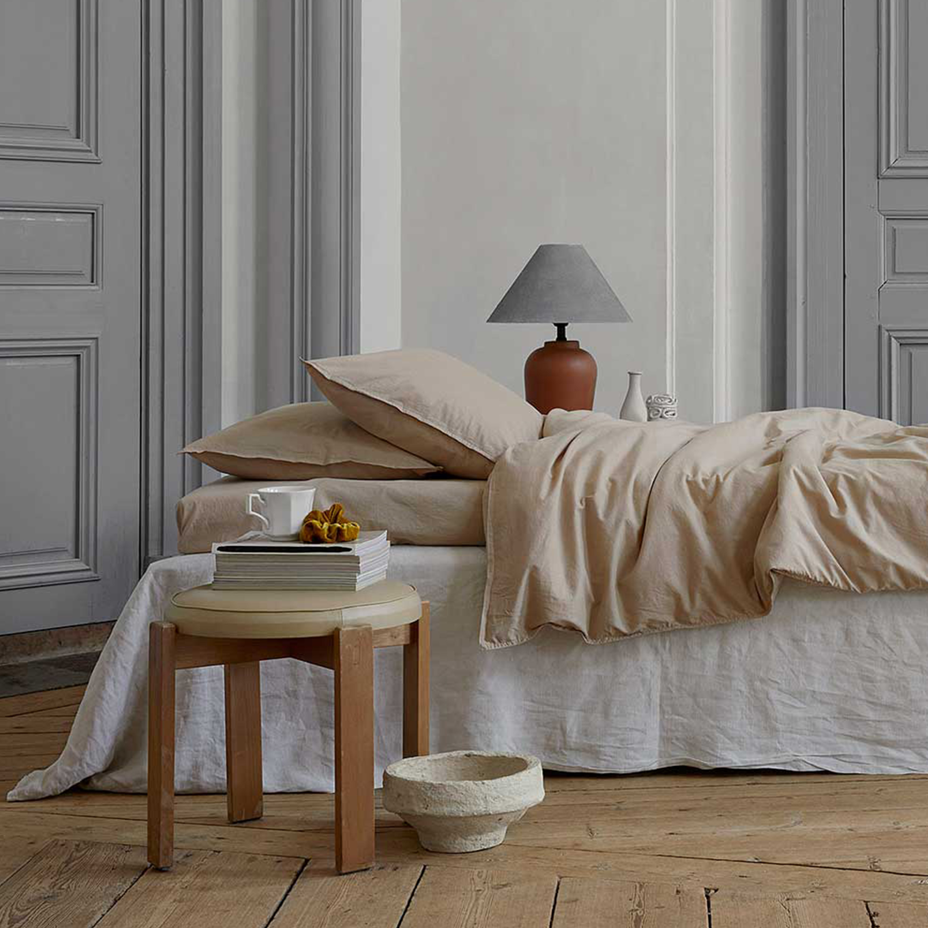 Midnatt Påslakan Hassel Dubbel