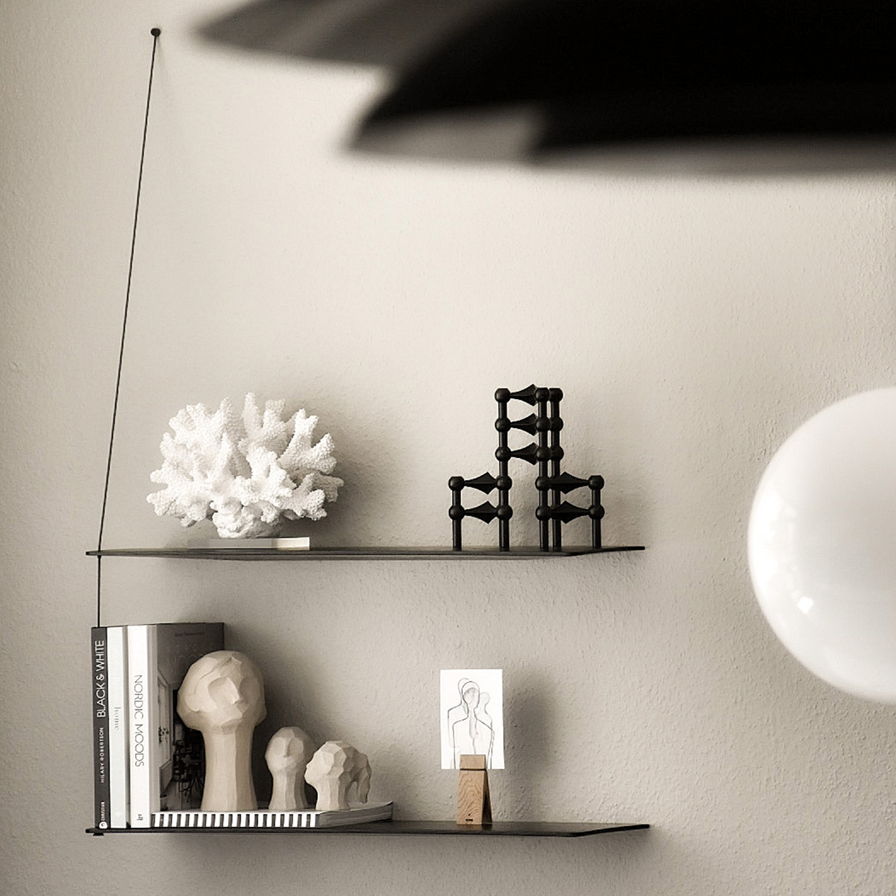 Woud Stedge Hylly Musta 60x120