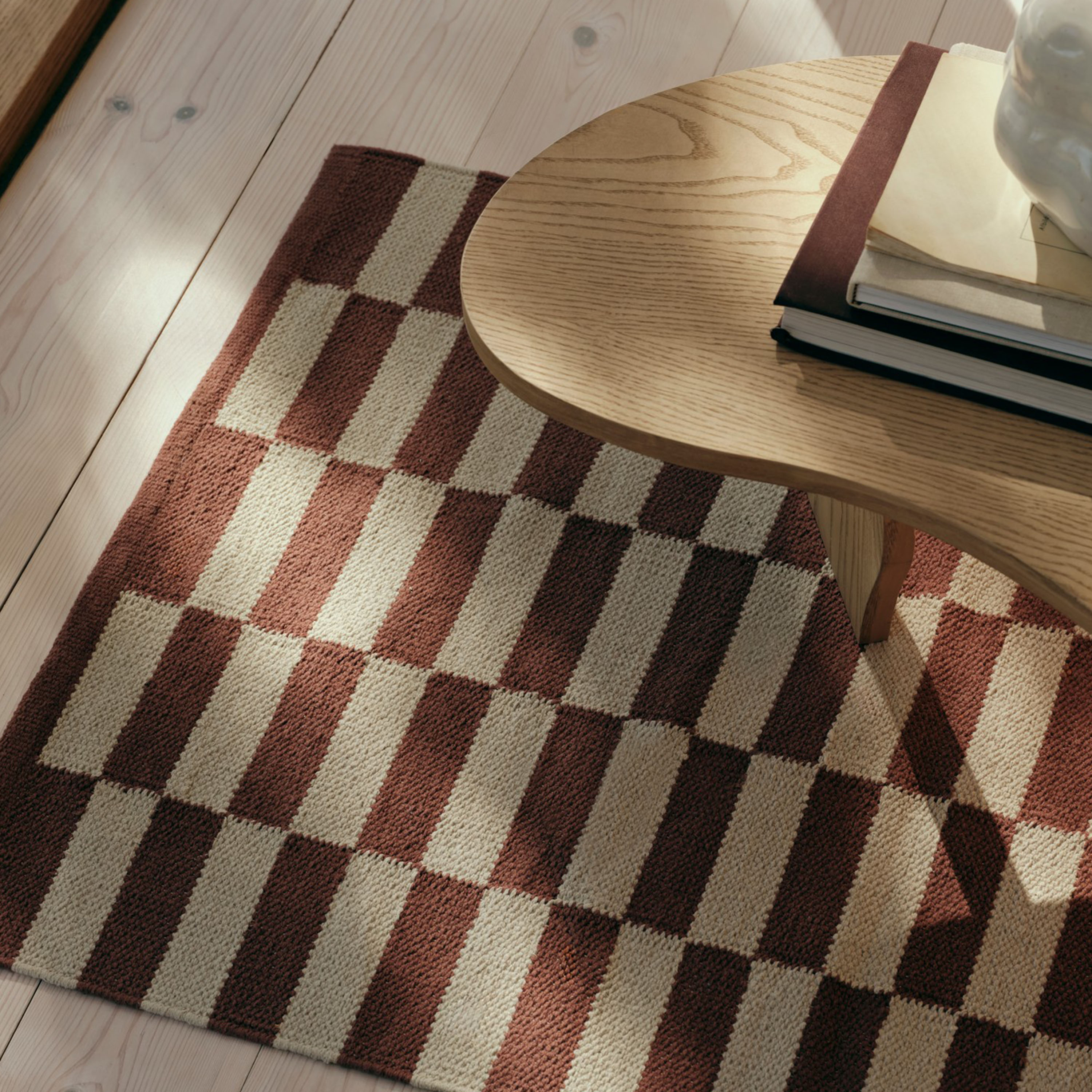 Broste Copenhagen Jane Puuvillamatto Punainen 70x200