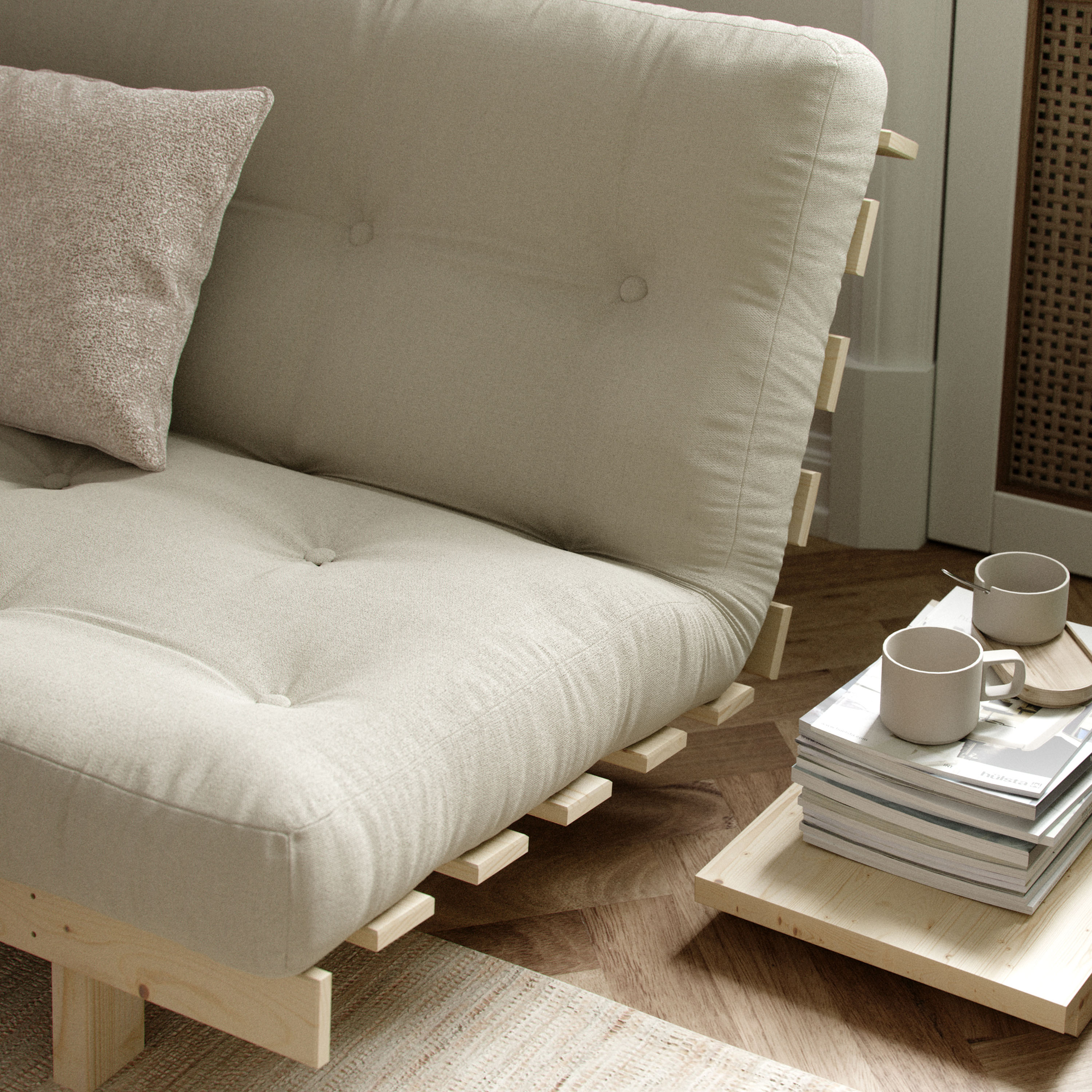 Karup Design Lean Vuodesohva Natur/Beige 190cm