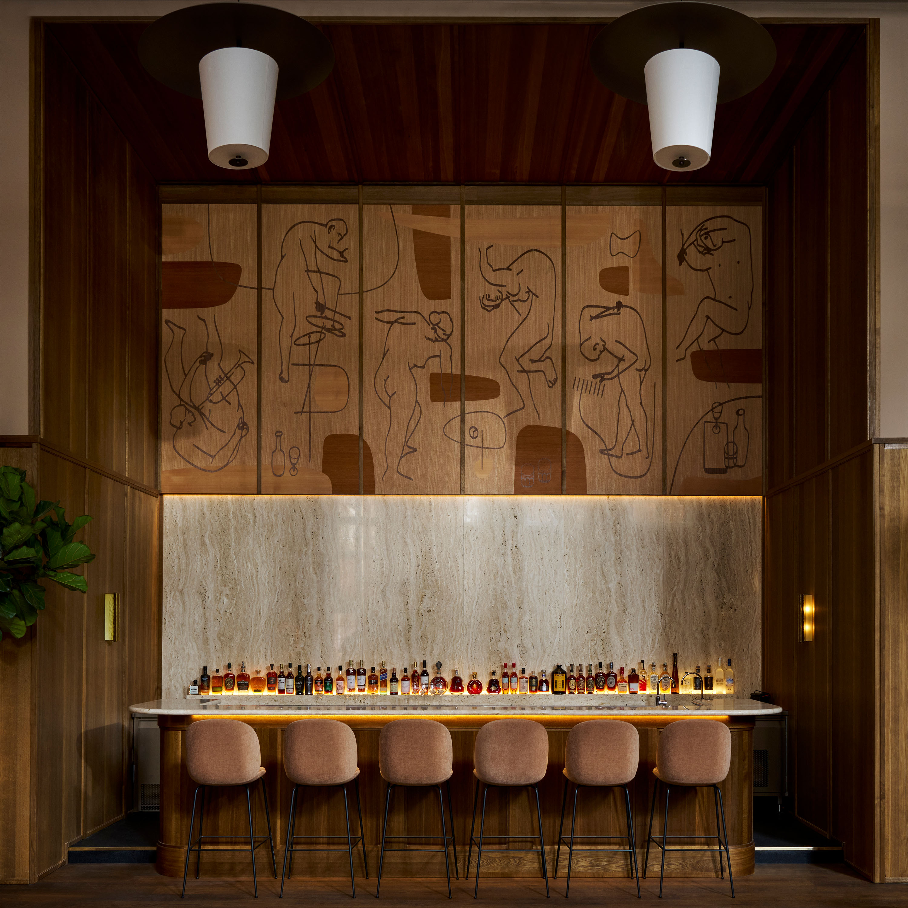 LYFA Toton Taklampe Bronse 100 cm