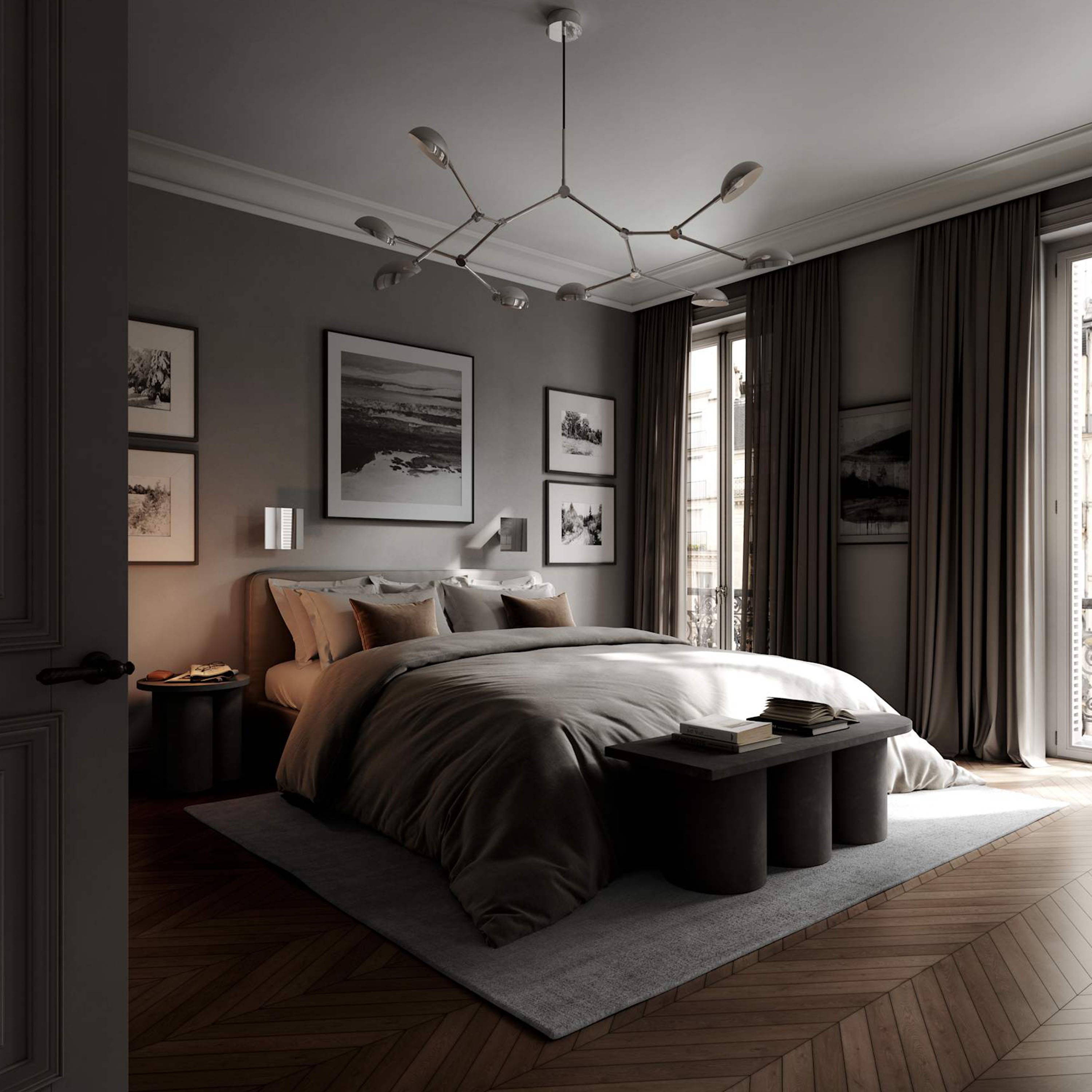 101 Copenhagen Drop Taklampa Chrome 154cm